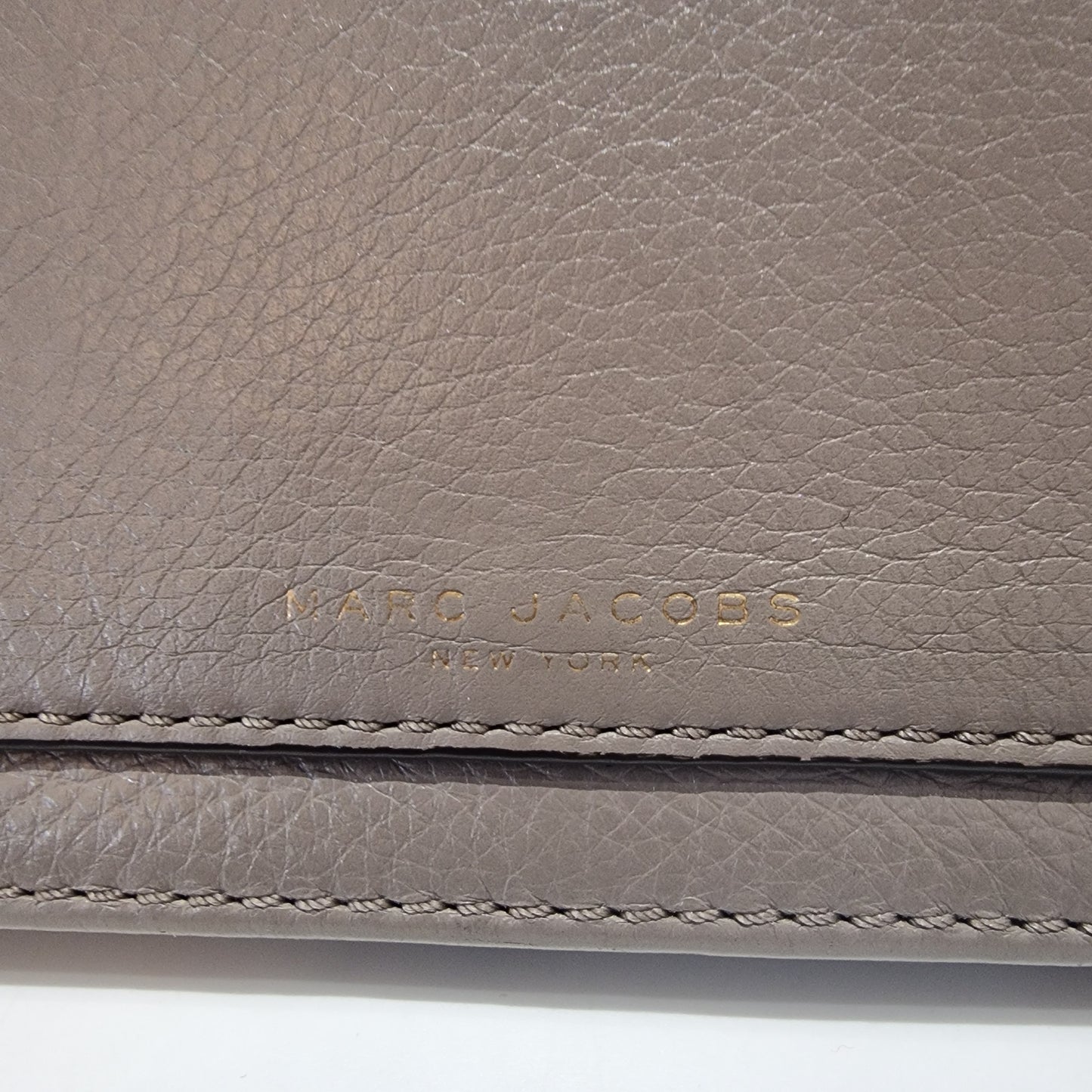 Marc Jacobs Taupe Leather Wallet Bag