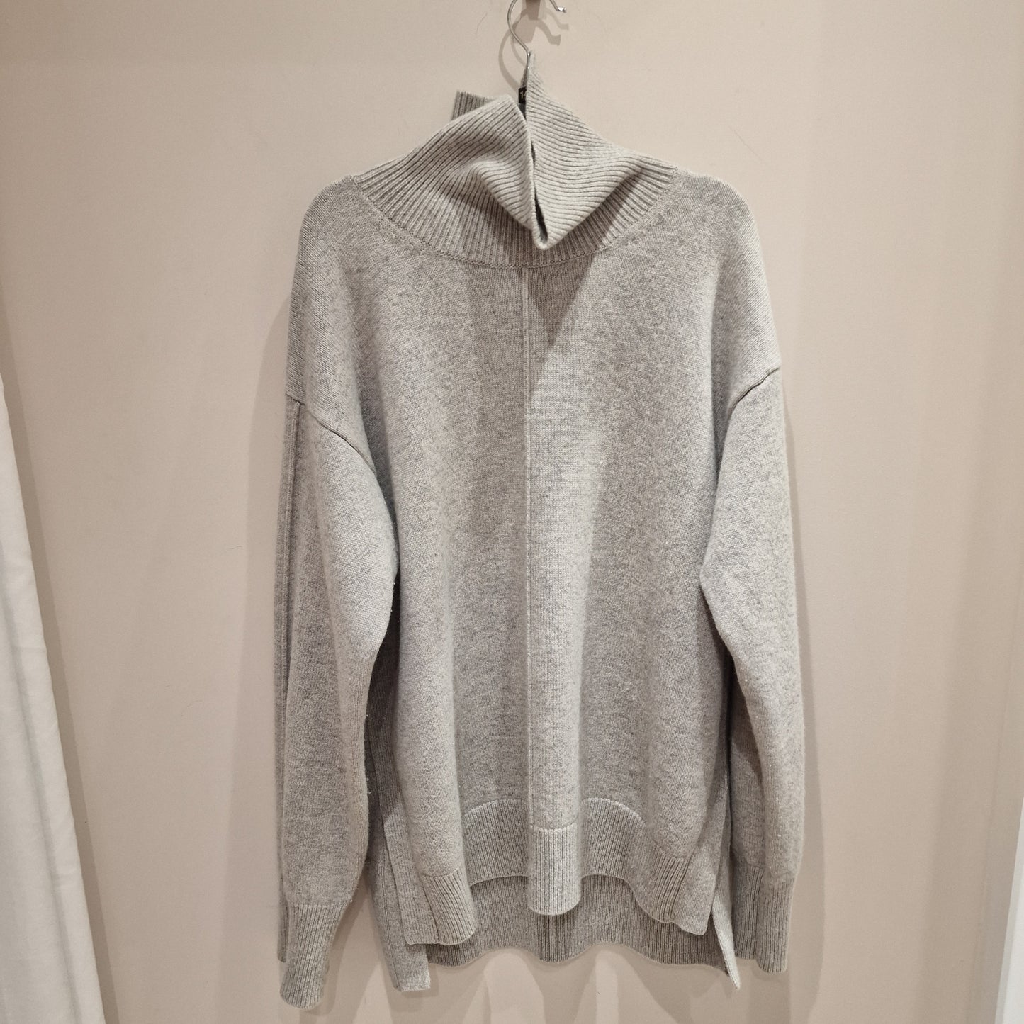 Joseph Pale Grey Longline Wool SW