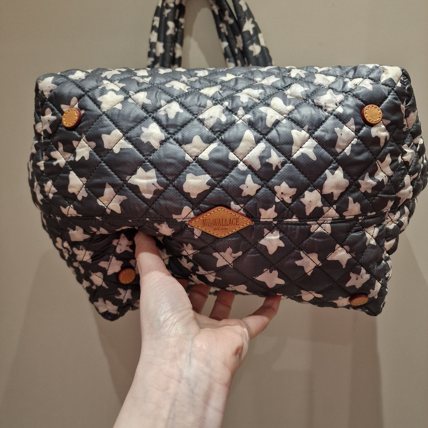 MZ Wallace Grey Patterned Travel Bag