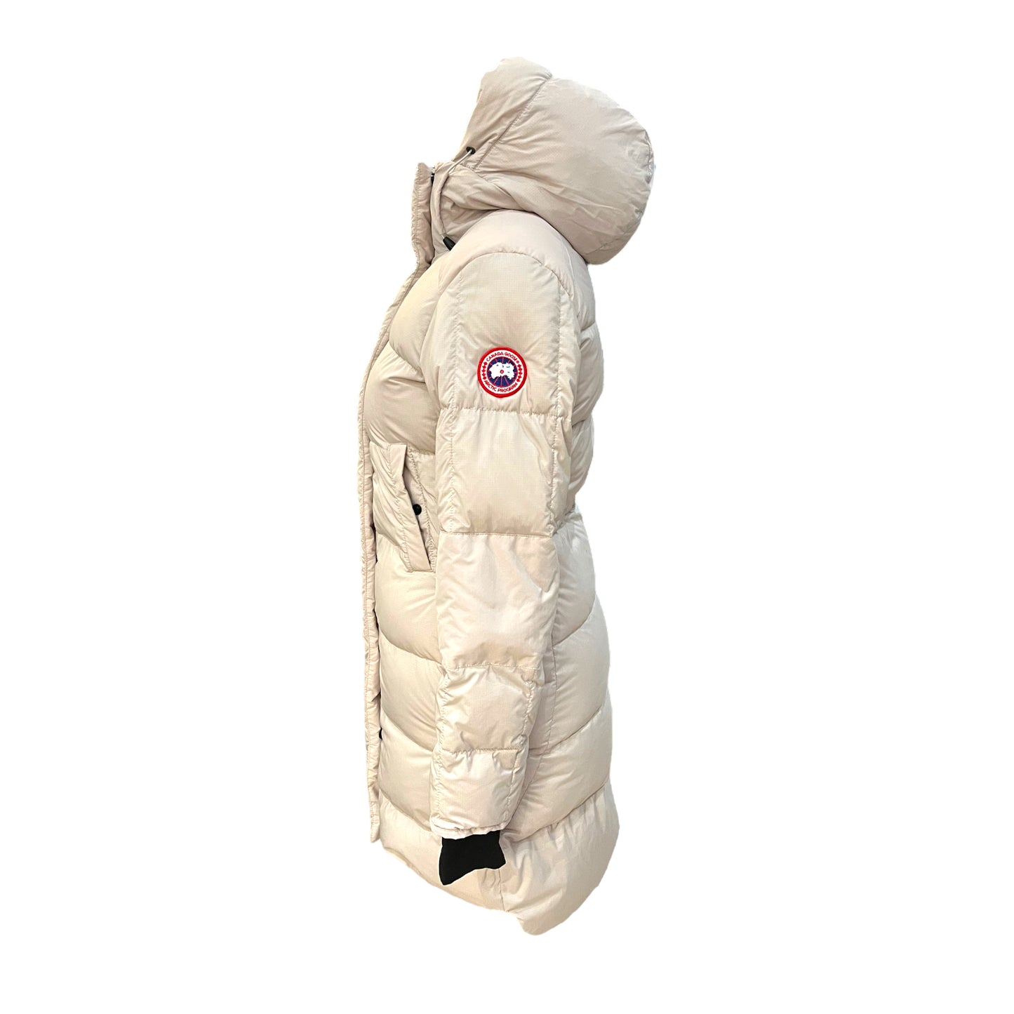 Canada Goose Taupe Longline Puffer Jacket