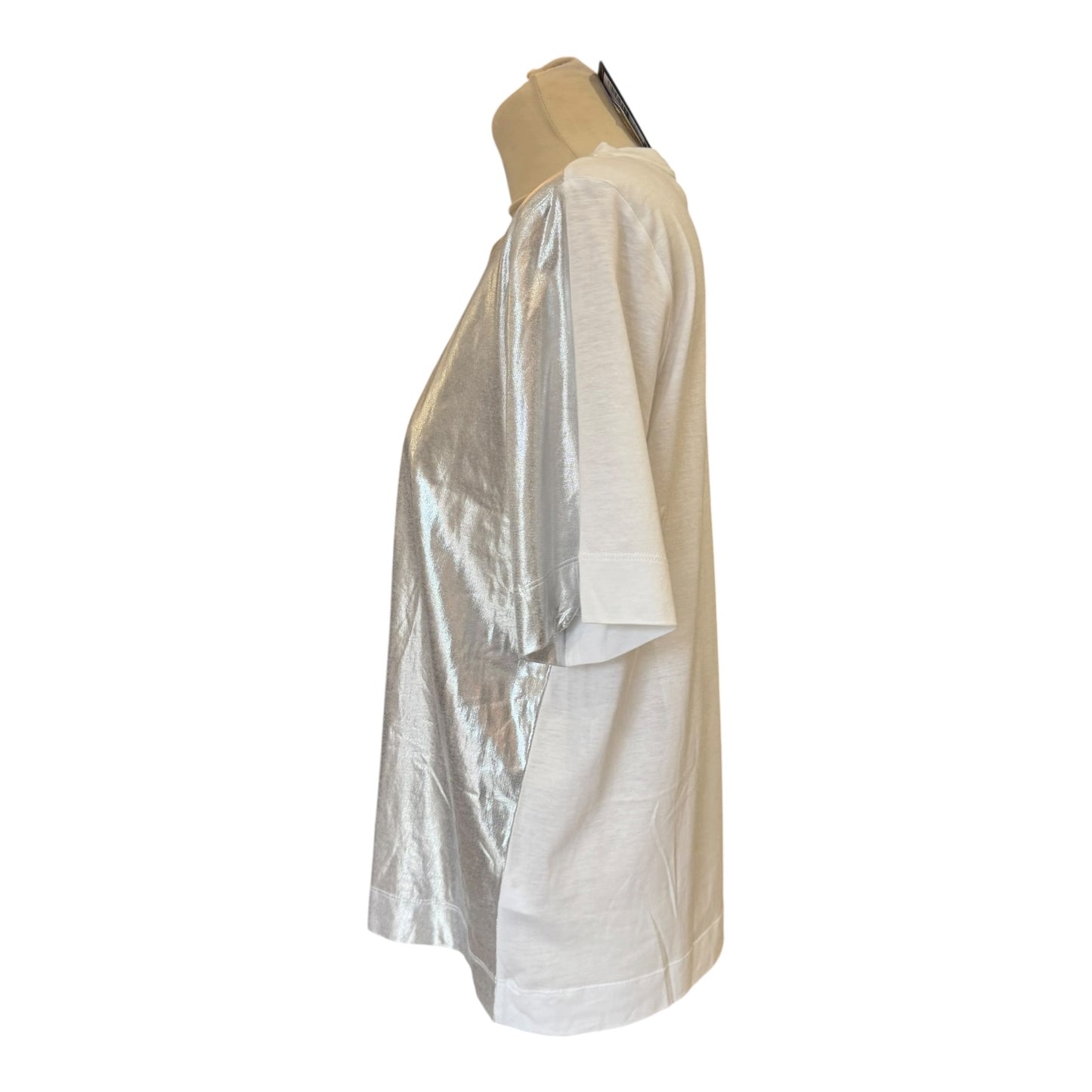 Luisa Cerano Silver T Shirt - 12 - NEW
