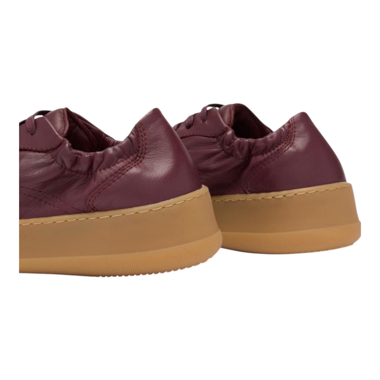 Russell & Bromley Maroon Rouched Back Trainer - 40/7
