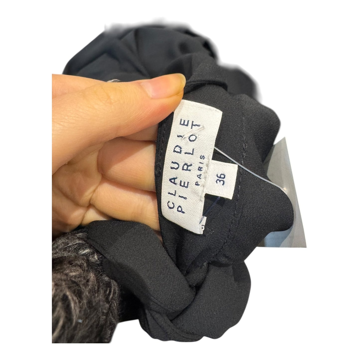 Claudie Pierlot Black Chiffon Dress - 10