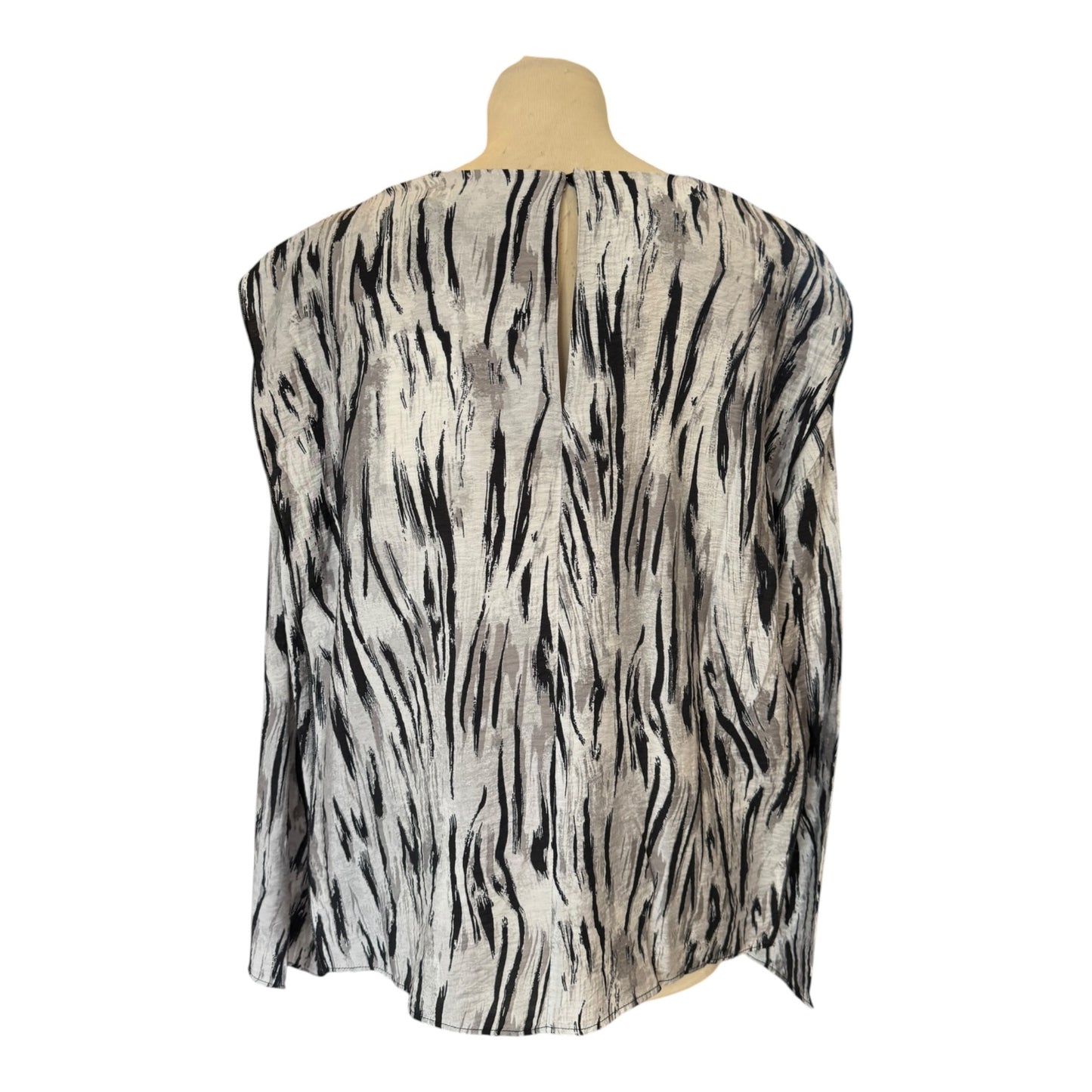 InWear Milda Granite Grey Abstract Blouse - 12 - NEW
