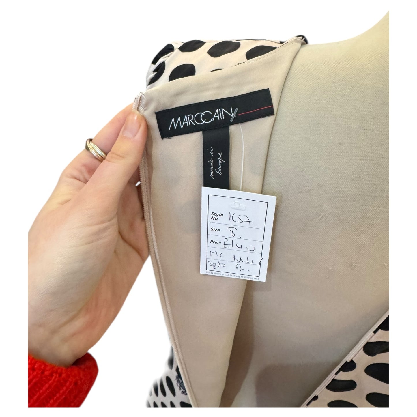 Marc Cain Blush Spot Dress - 8/10