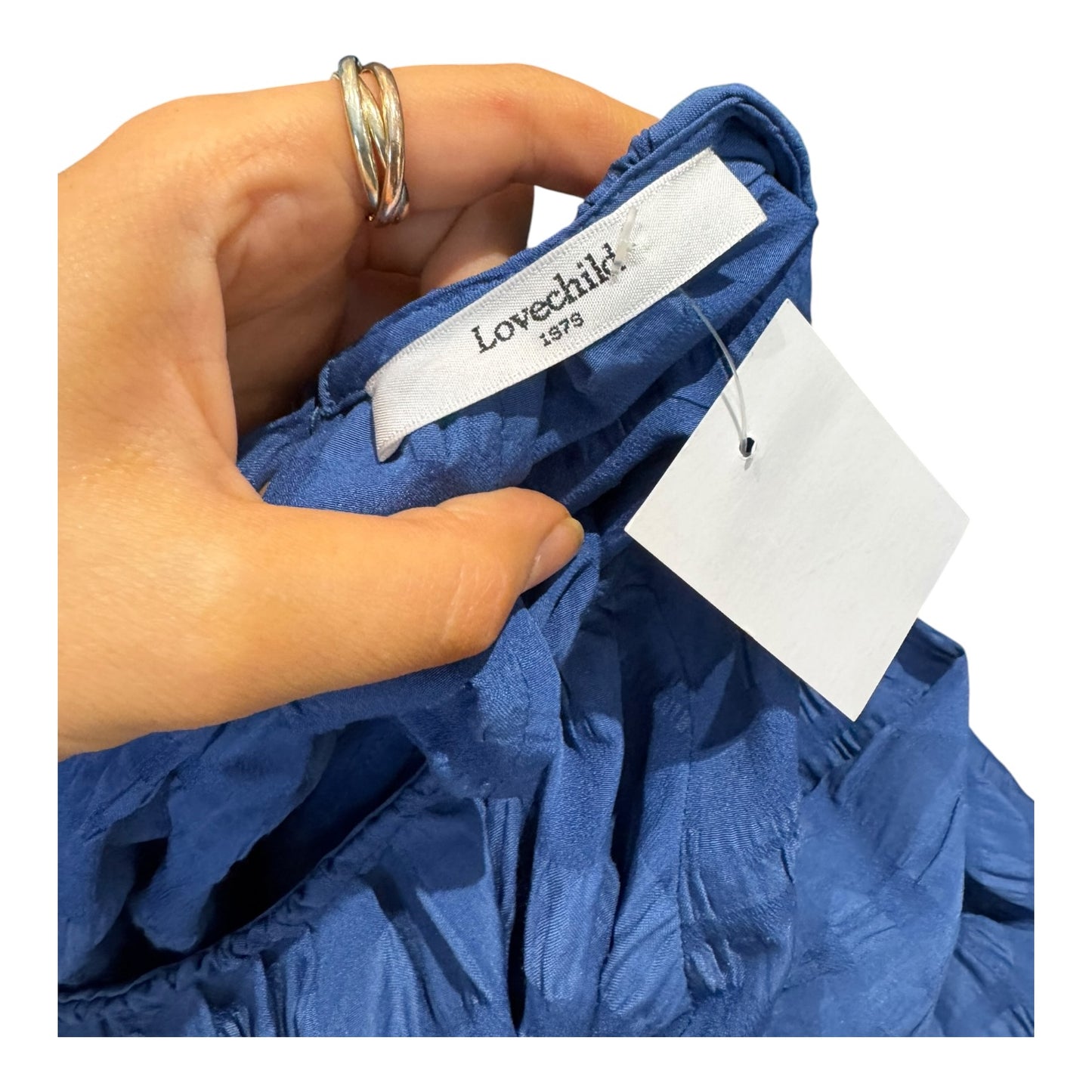 Lovechild Blue Ruched Dress - 10/12