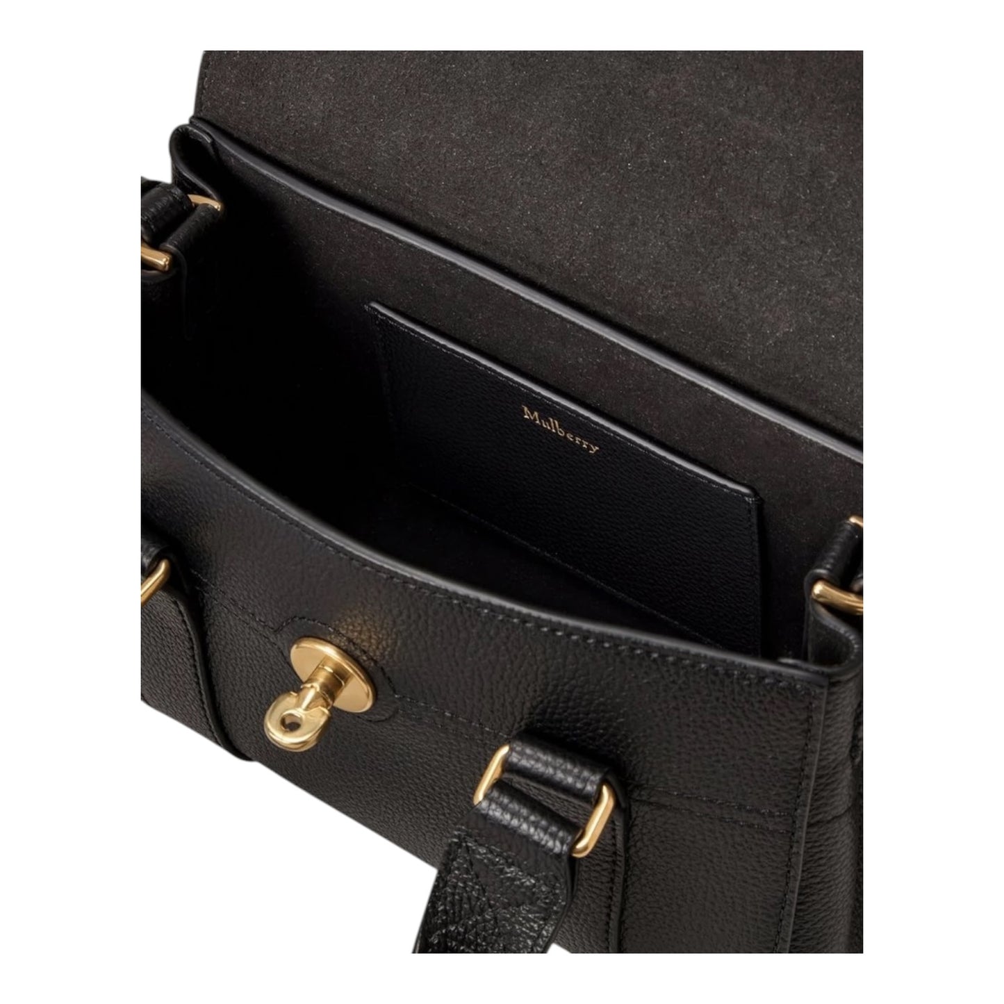 Mulberry Mini Bayswater Black Small Classic Grain