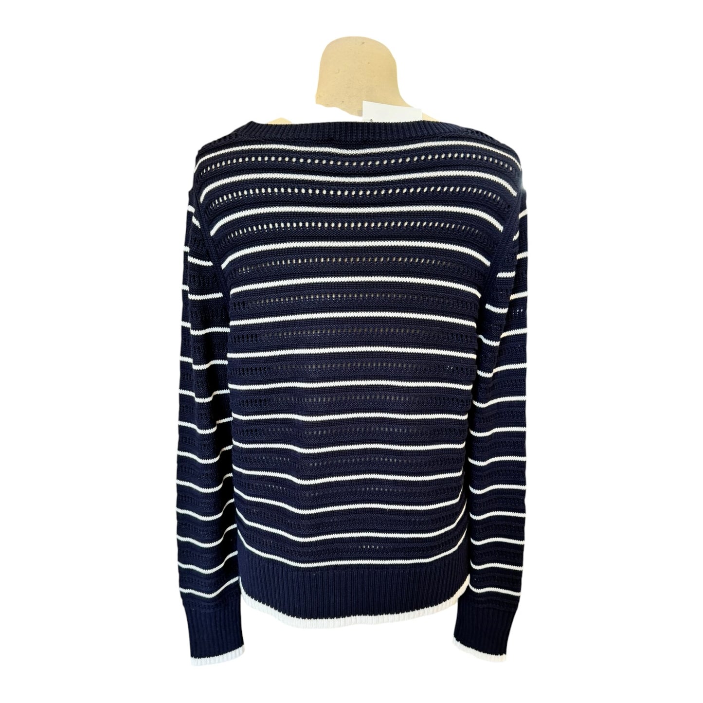Emme Marella Navy and White Stripe Sweater - 14/16