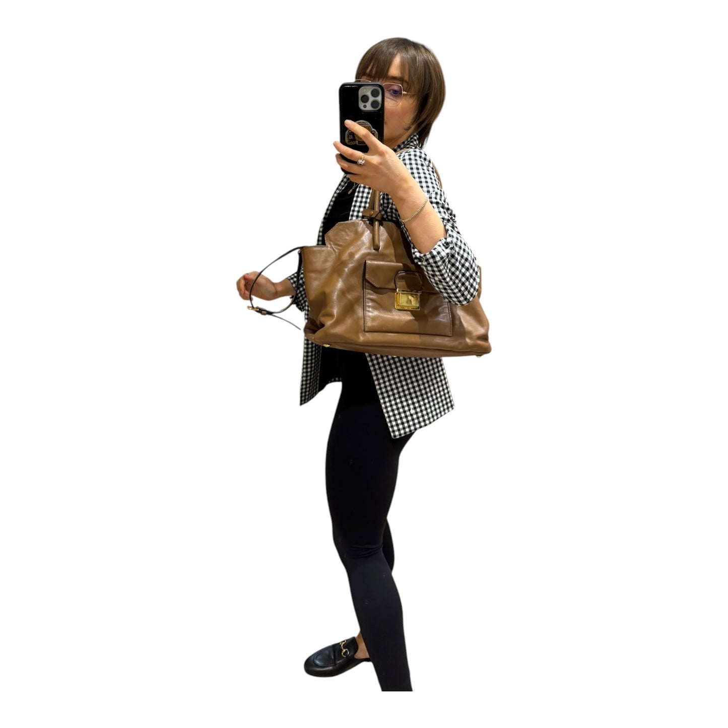 Miu Miu Vitello Tote Shopper