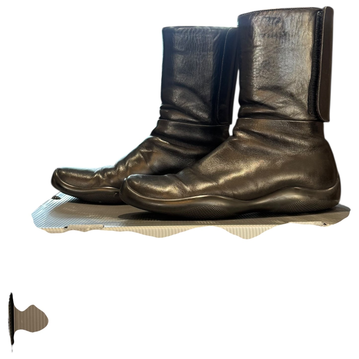 Prada Sport Leather Ankle Boots - 39/6