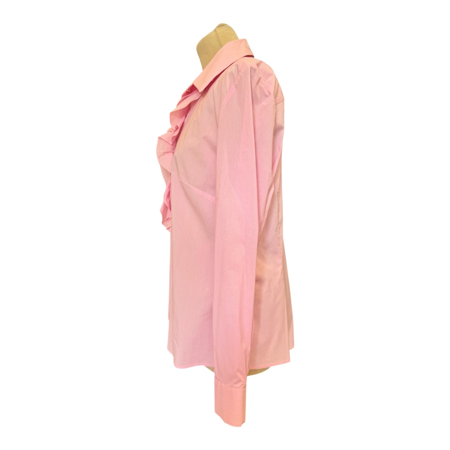 Bariloche Pink Ruffle Shirt - 12 - NEW