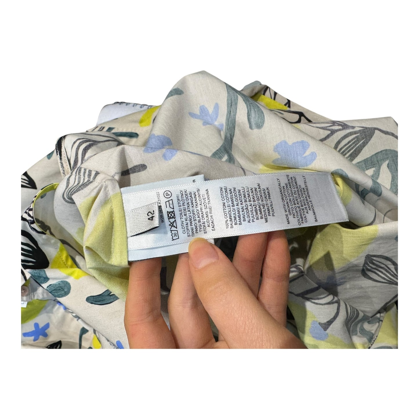 Paul Smith Yellow Floral Oversized Shirt - 12/14