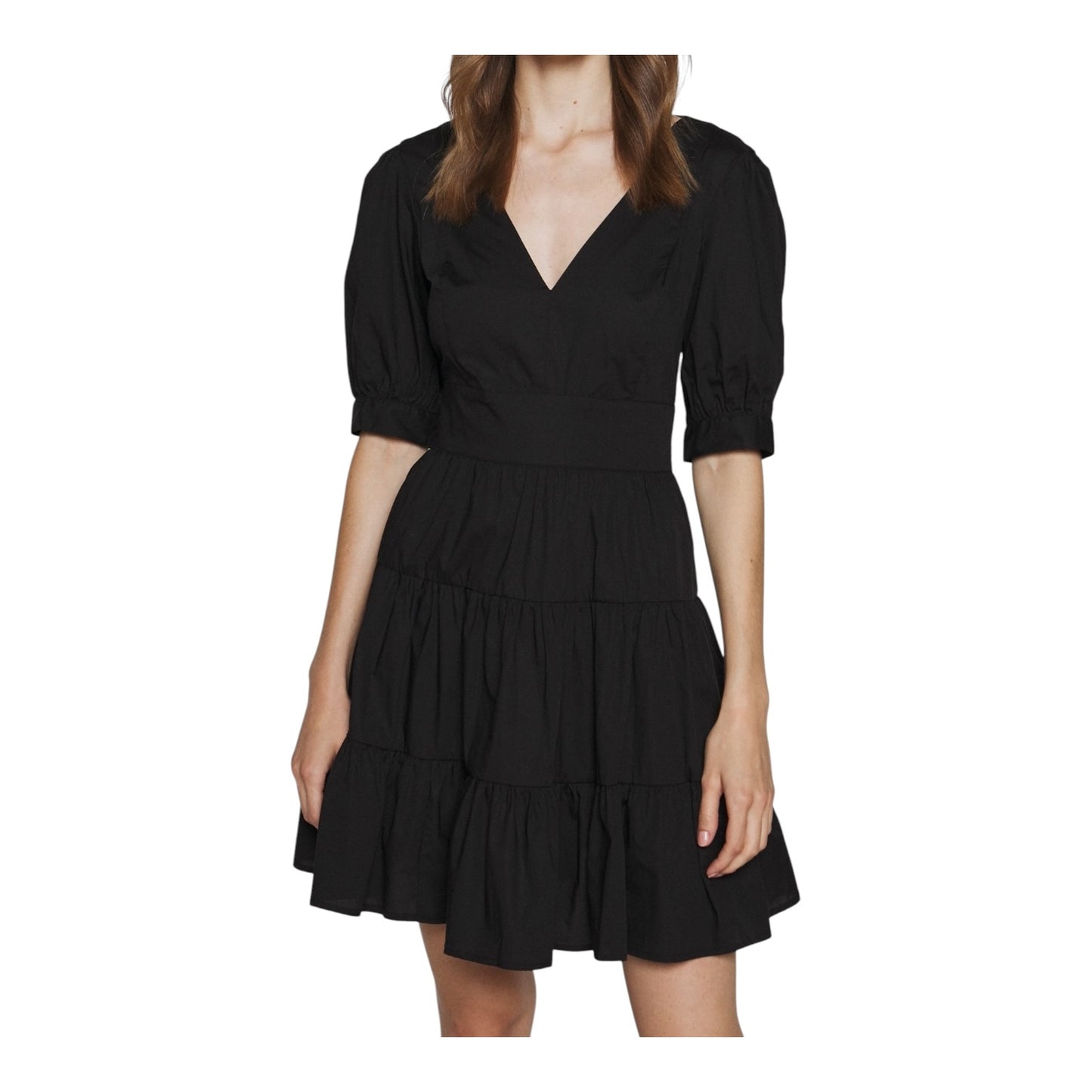 Michael Kors Black Puff Sleeve Mini Dress - 6/8