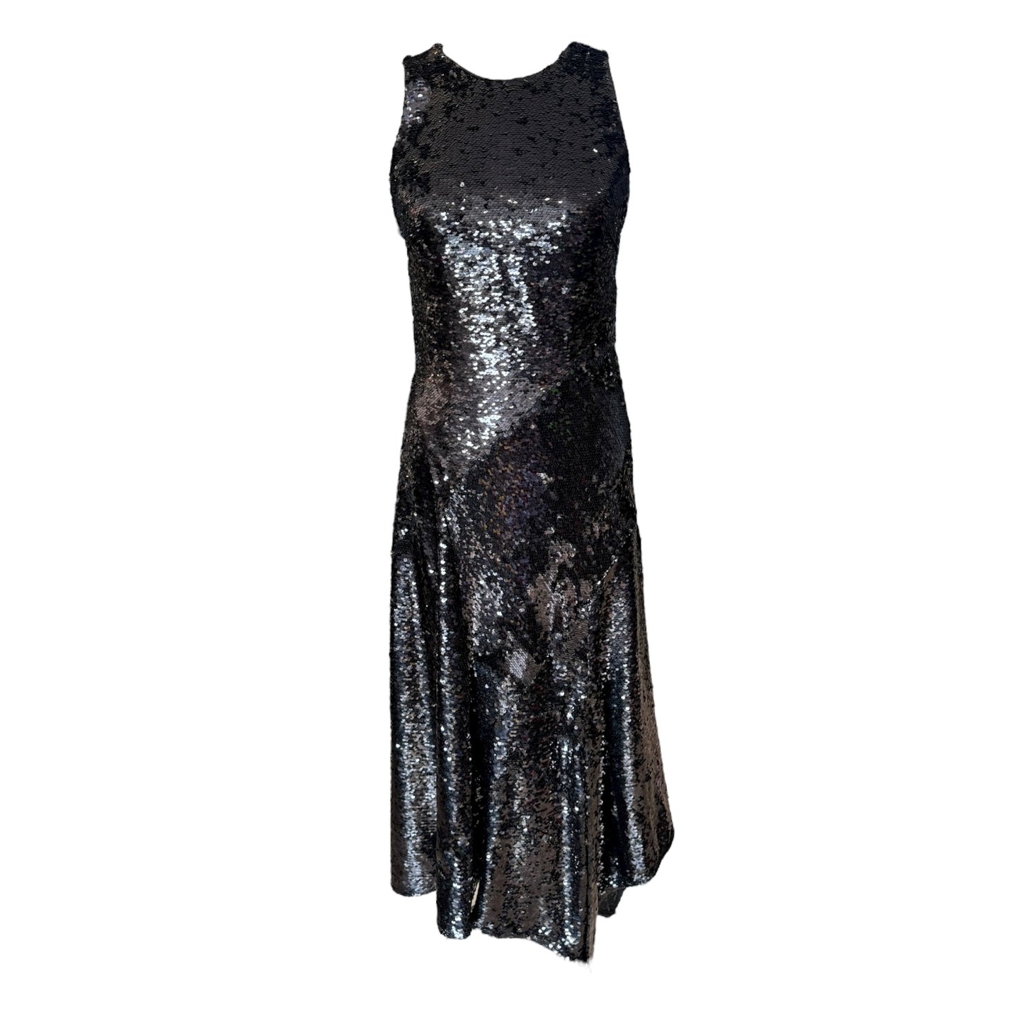 Karen Millen Black Sequin Midi Dress - 6/8