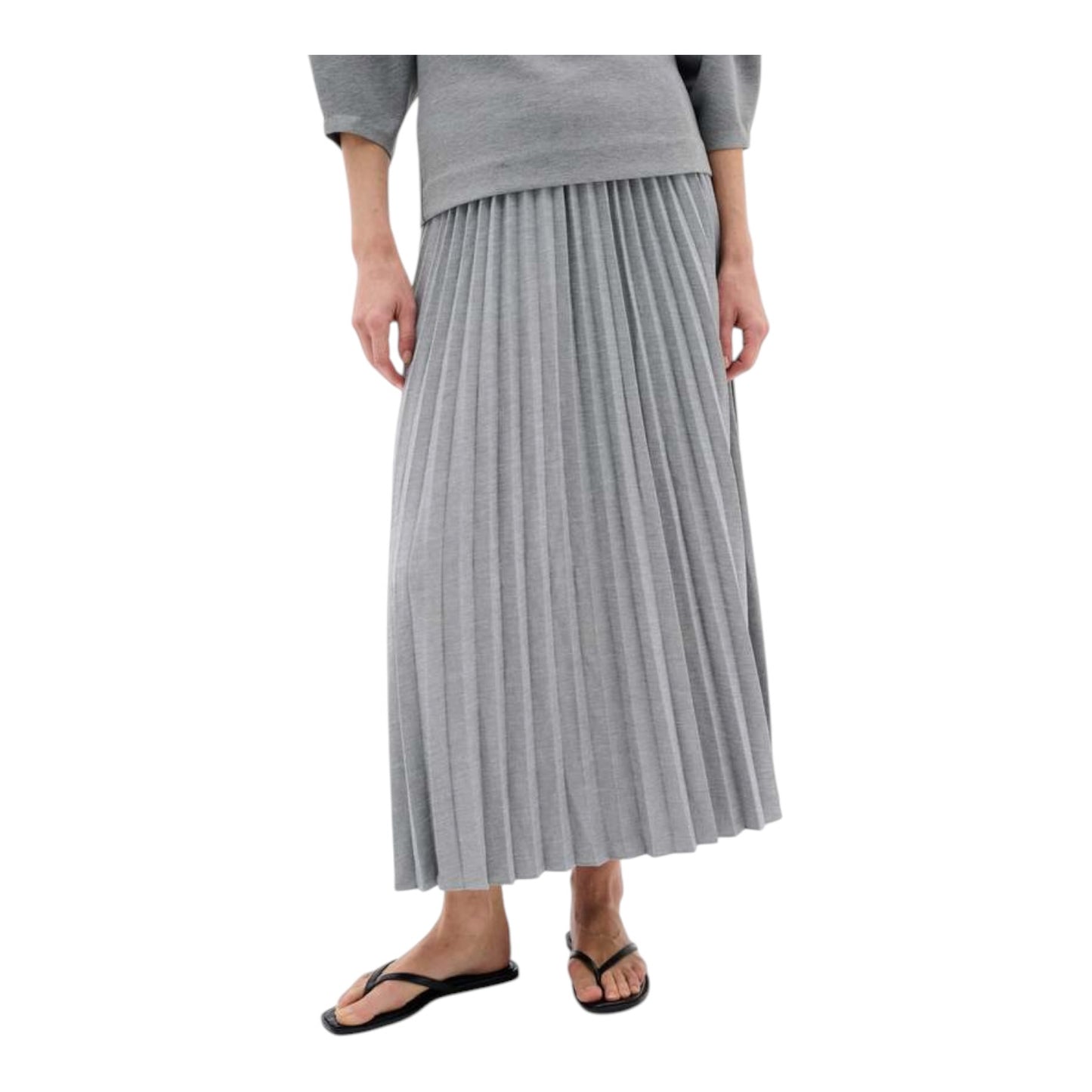 InWear Yan Skirt in Grey Melange - 12 - NEW