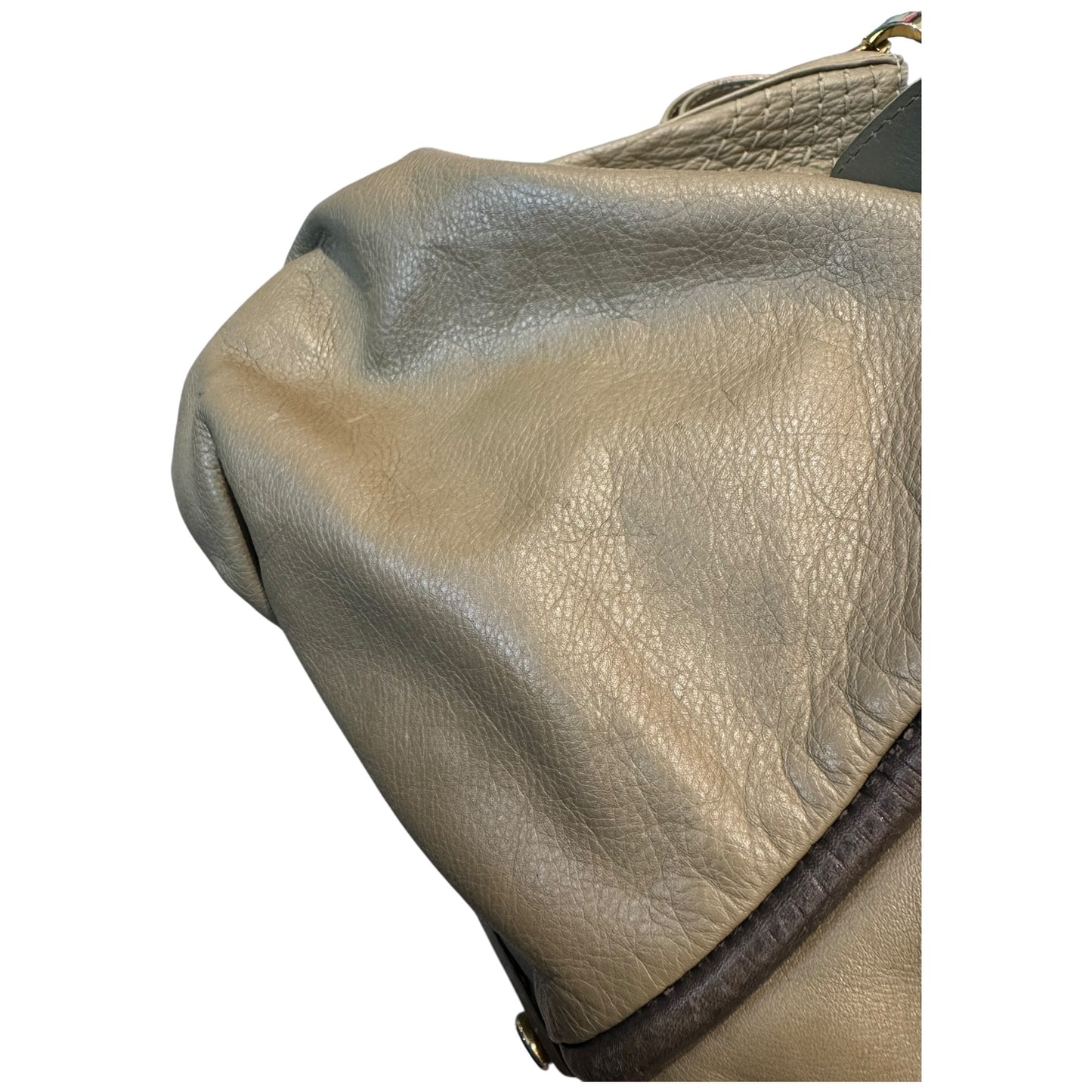 Jimmy Choo Taupe Leather Alex Hobo Tote Bag