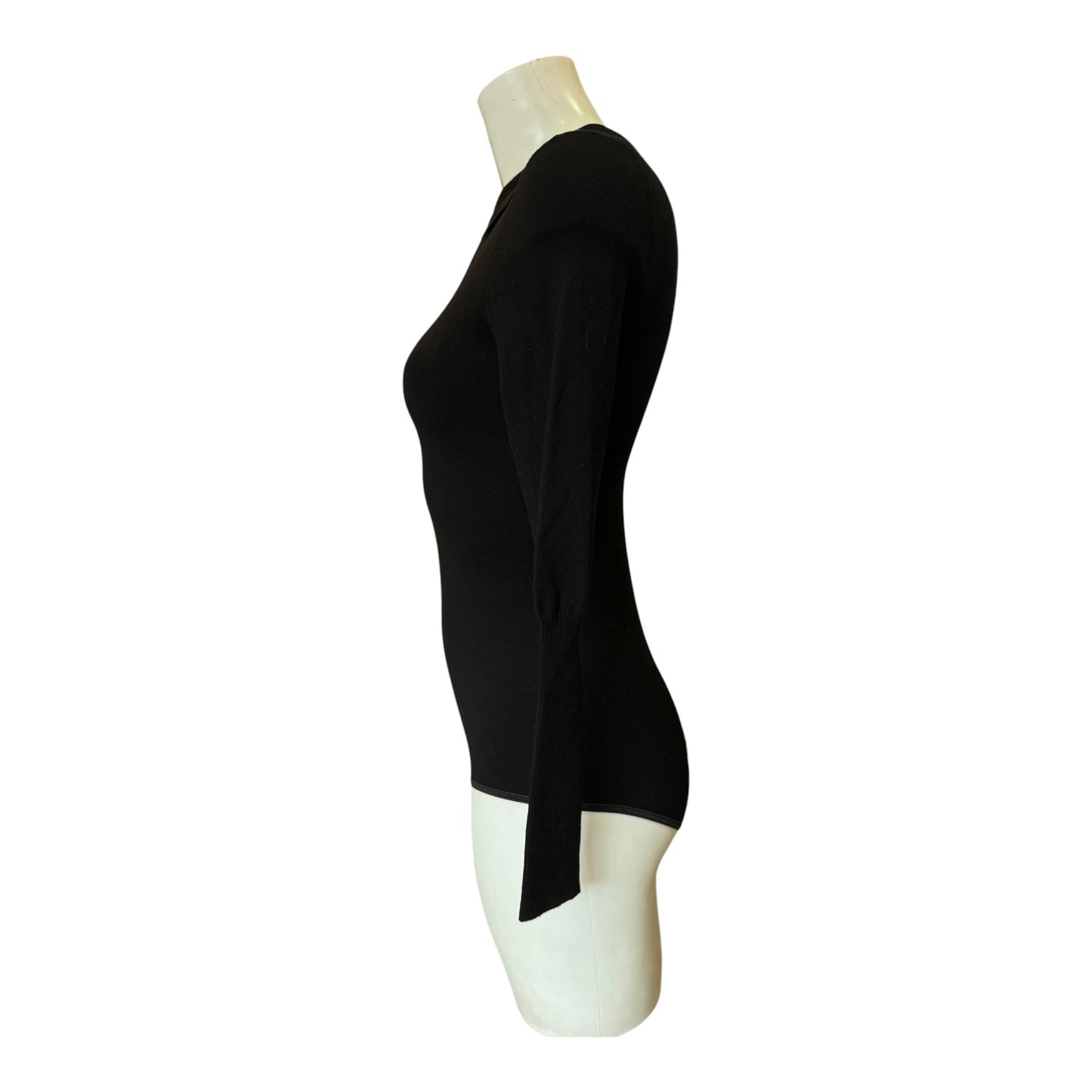 Alaia Black Collared Bodysuit - 10