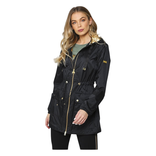 Barbour Black and Gold Wheelhouse Showerproof Jacket - 8