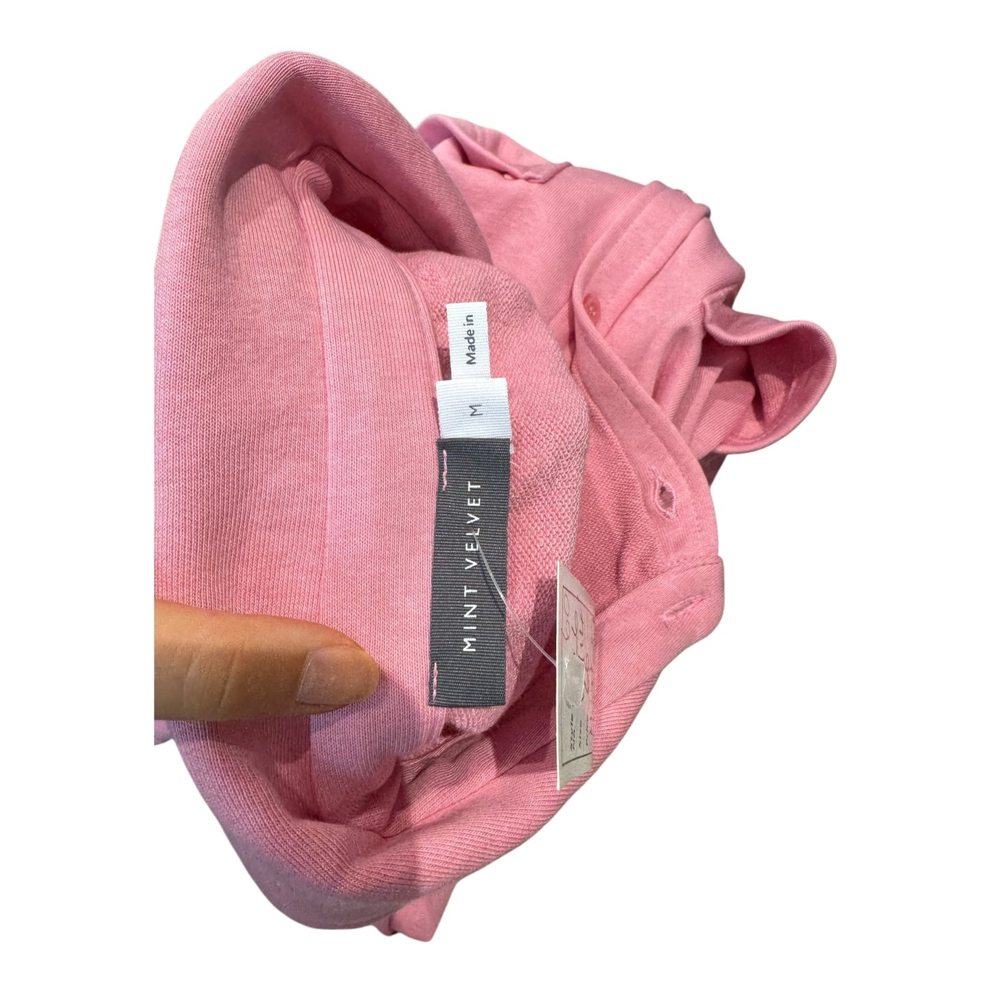 Mint Velvet Pink Double-Cuff Overshirt - 12/14