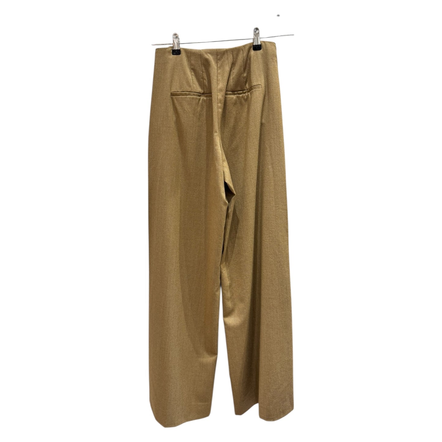 Hugo Boss Tocalita Camel Flare Leg Stretch Wool Trousers - 6/8
