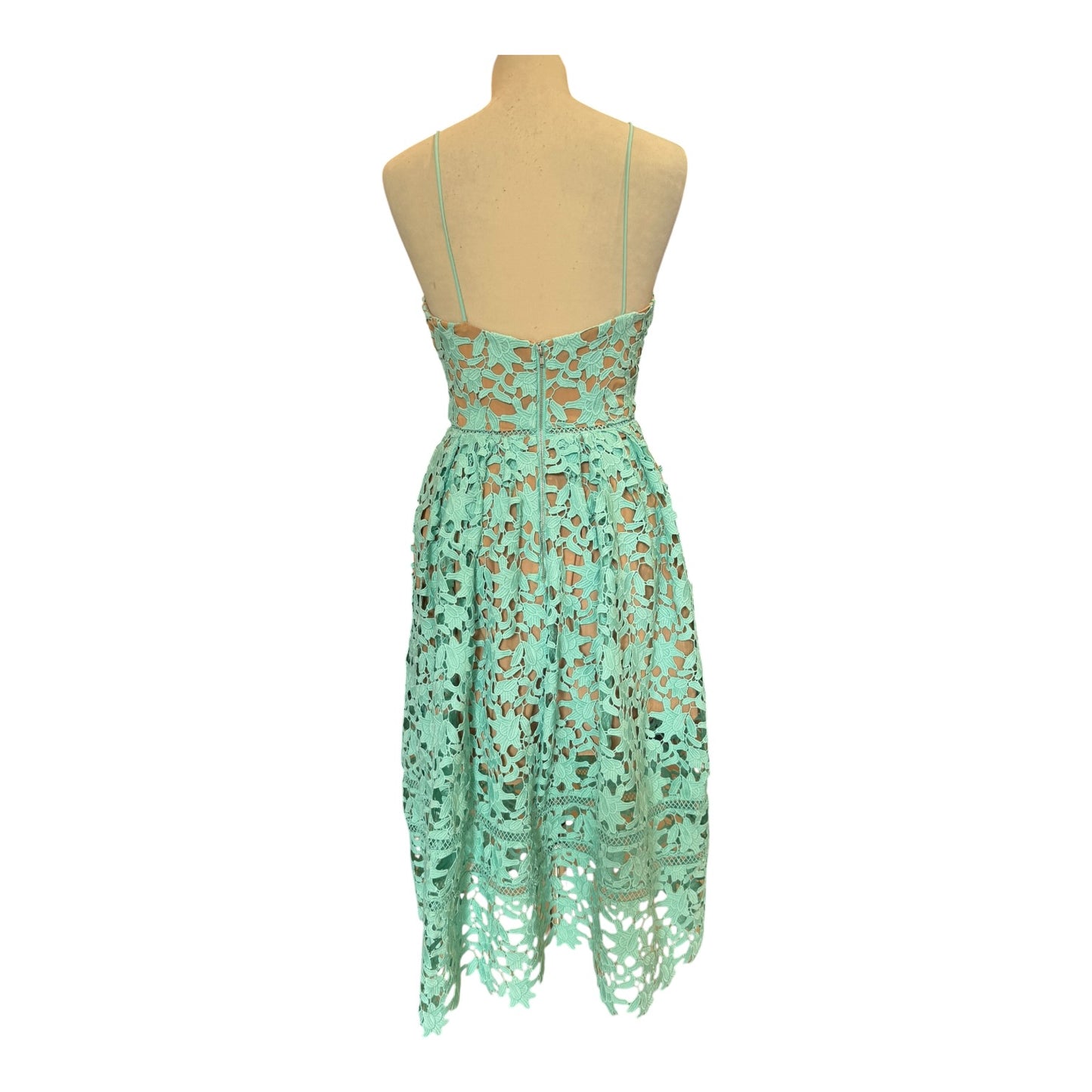 Self Portrait Aqua Azalea Midi Dress - 6