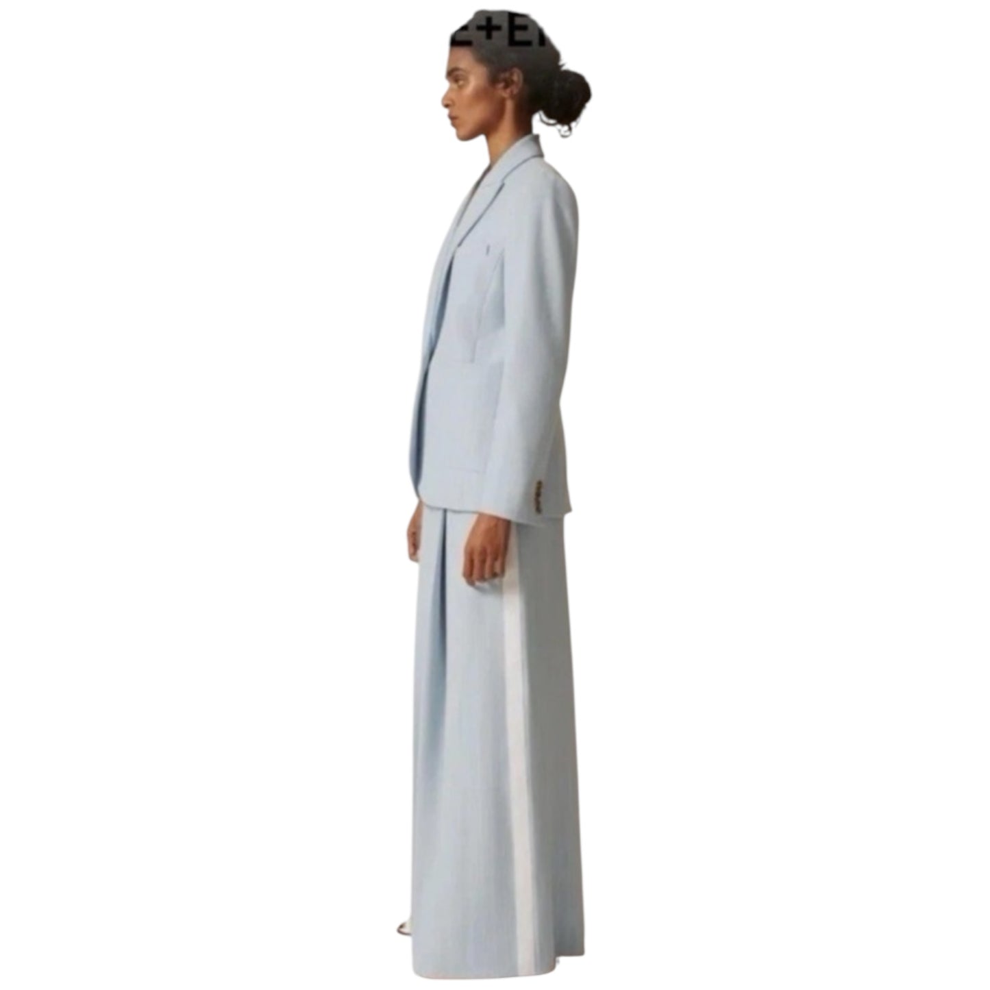 Me + Em Adjustable Super Wide Leg Pinstripe Trouser - 8 - NEW
