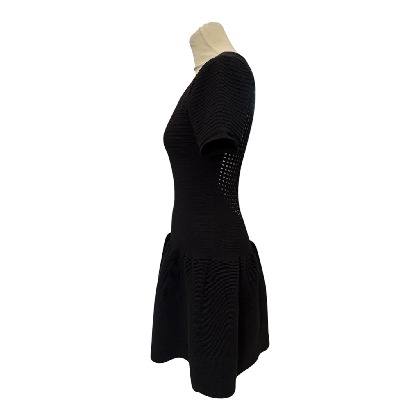 Maje Ambre Laser Cut Out Mini Dress - 10/12