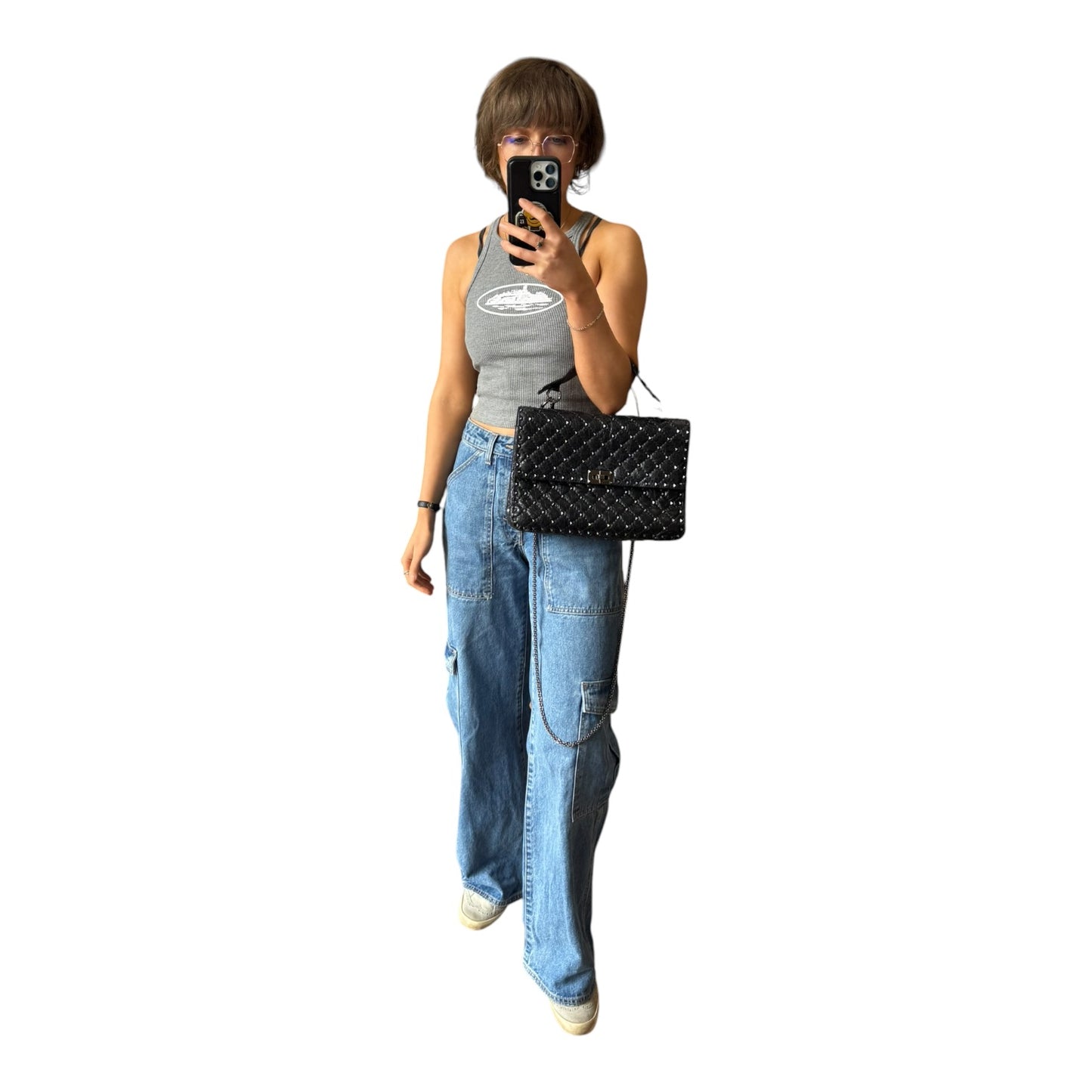 Valentino Garavani Black Rockstud Bag