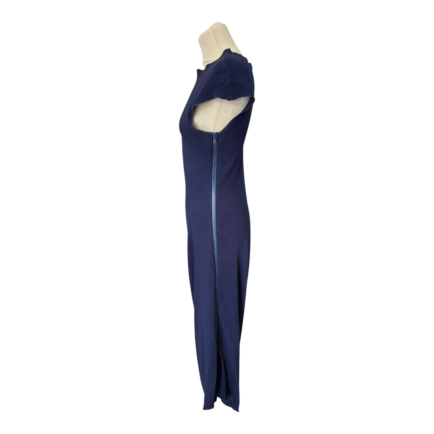 Kevan Jon Asymmetric Navy Dress - 14