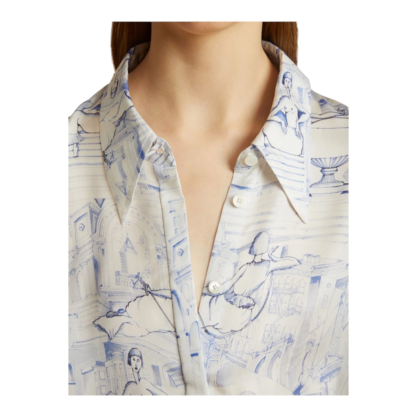 Khaite The Minta Graphic Print Shirt - 14