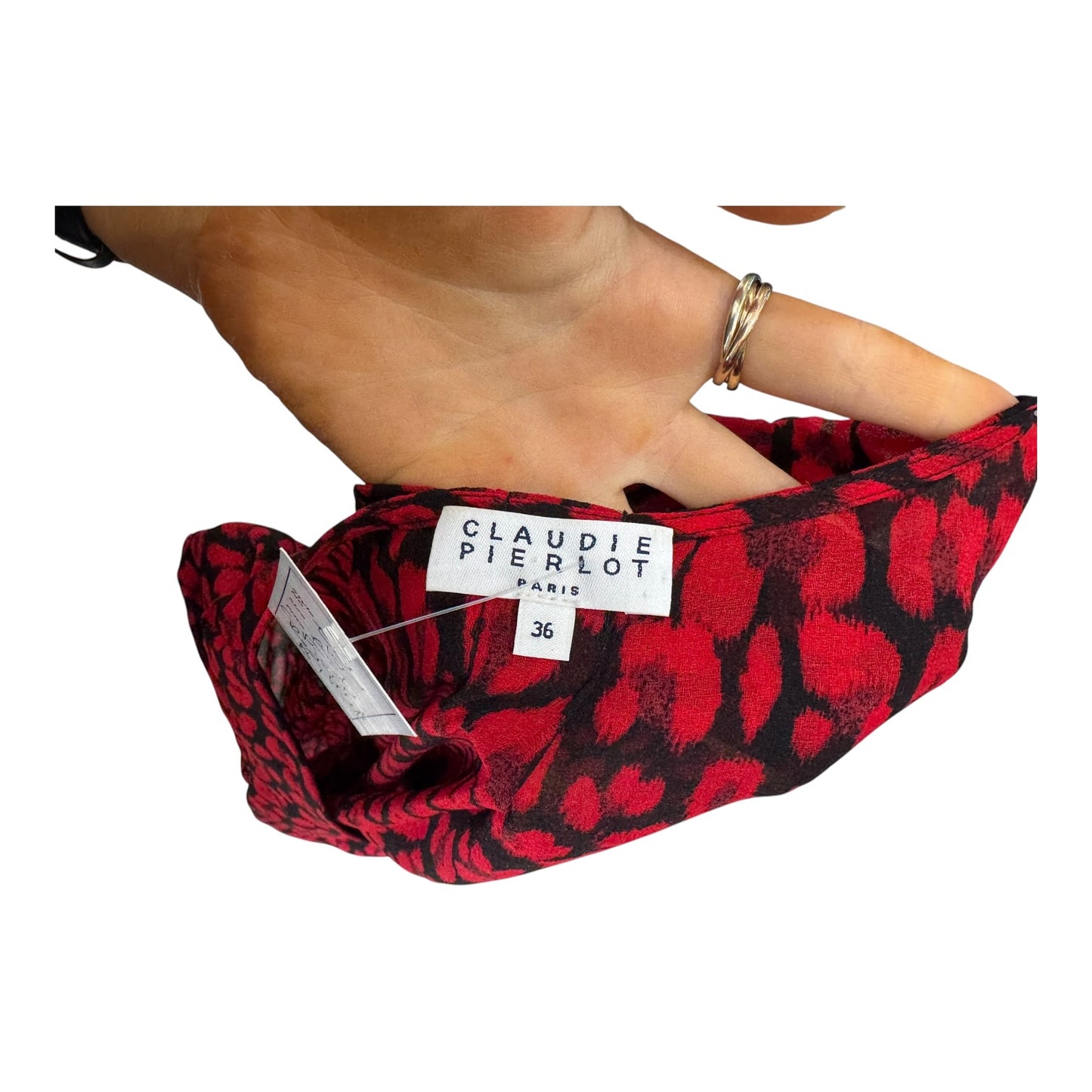 Claudie Pierlot Red and Black Shirt - 10