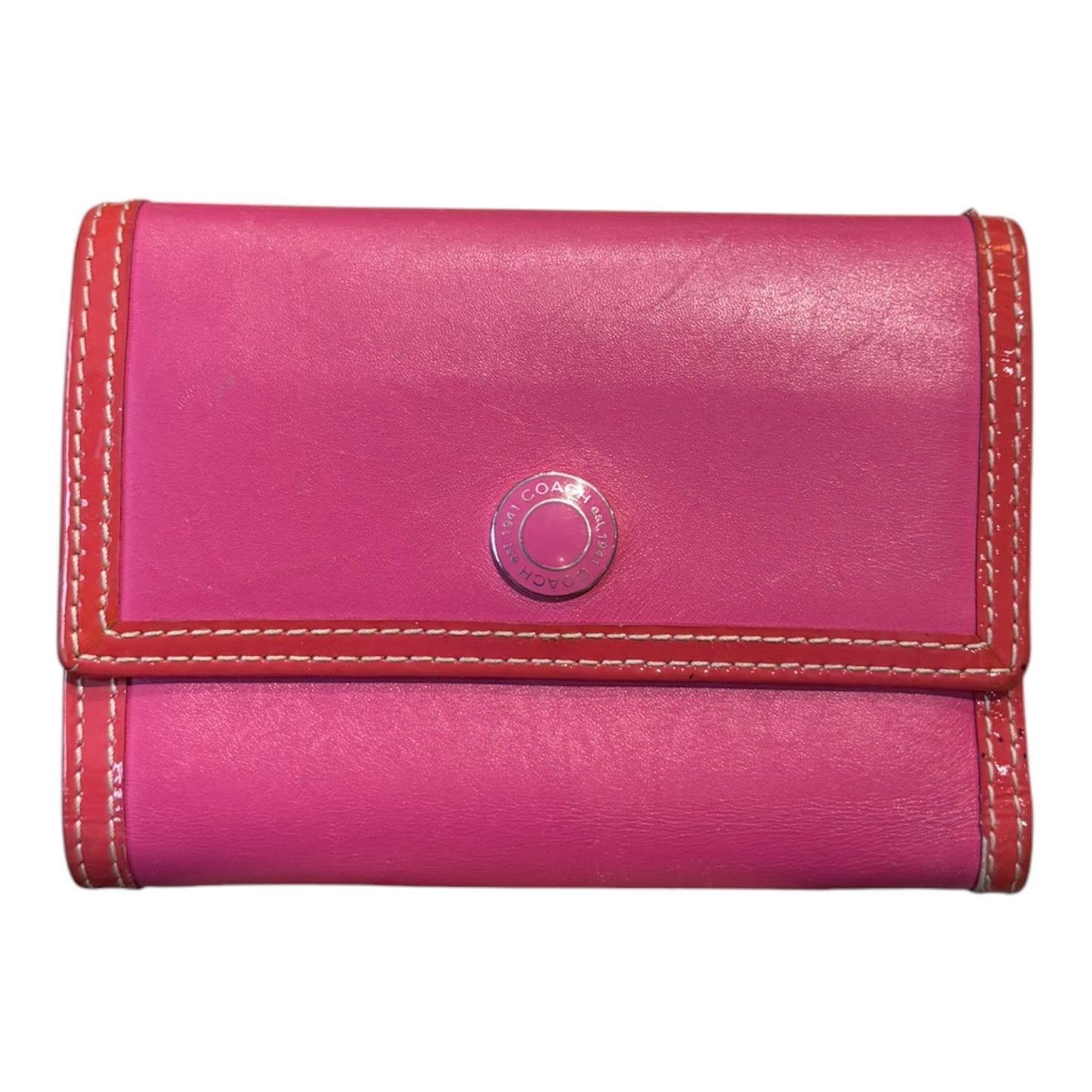 Coach Red and Pink Purse
