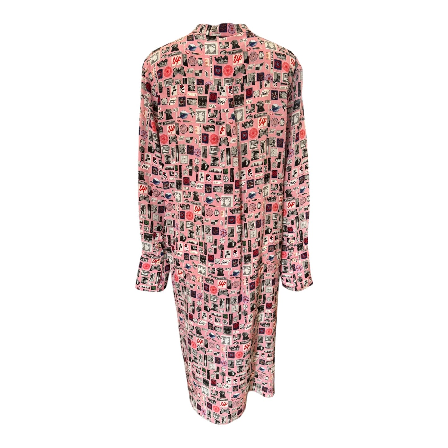 Paul Smith Silk Postcard Shirt Dress - 8/10 - NEW