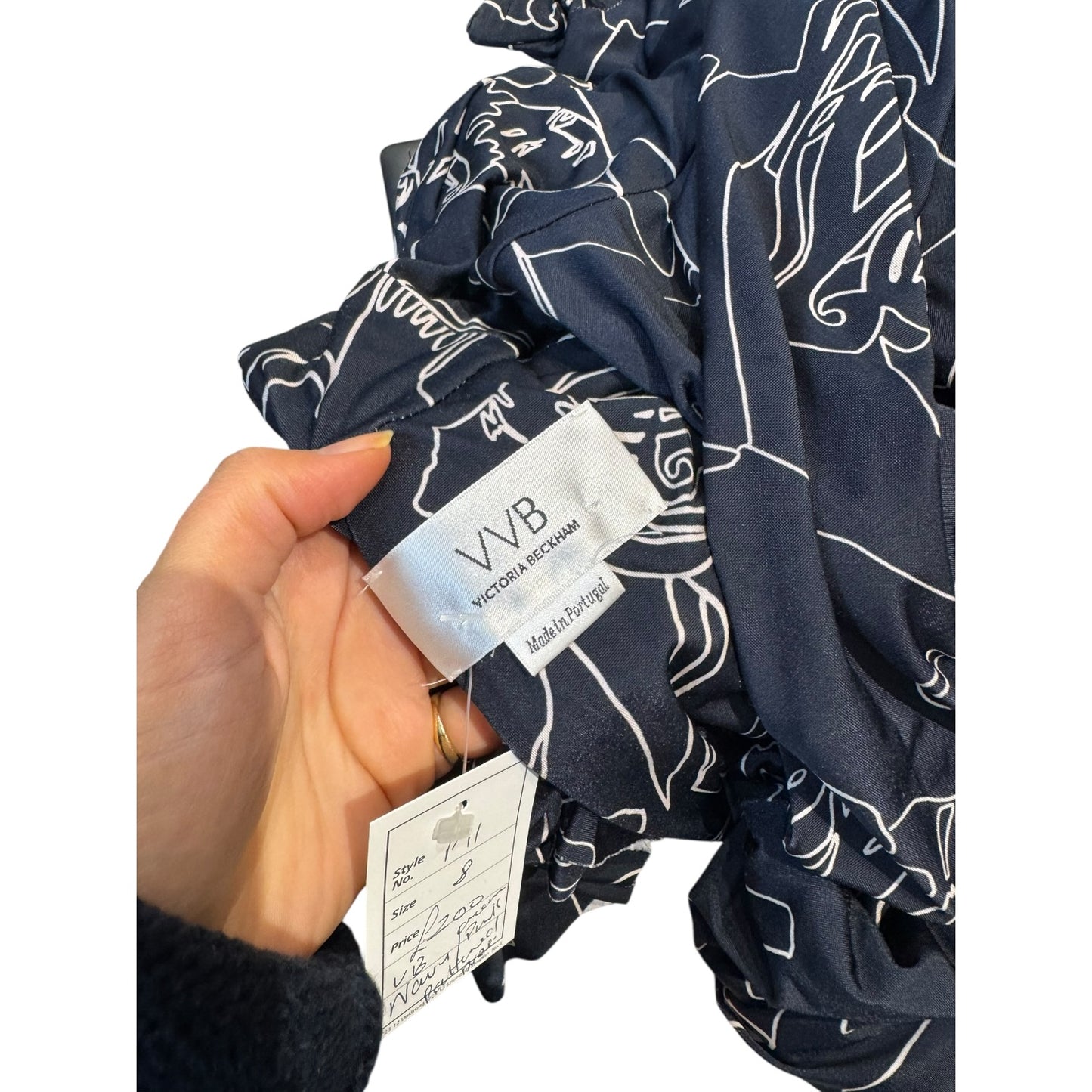 VVB Victoria Beckham Navy Dress - 6/8