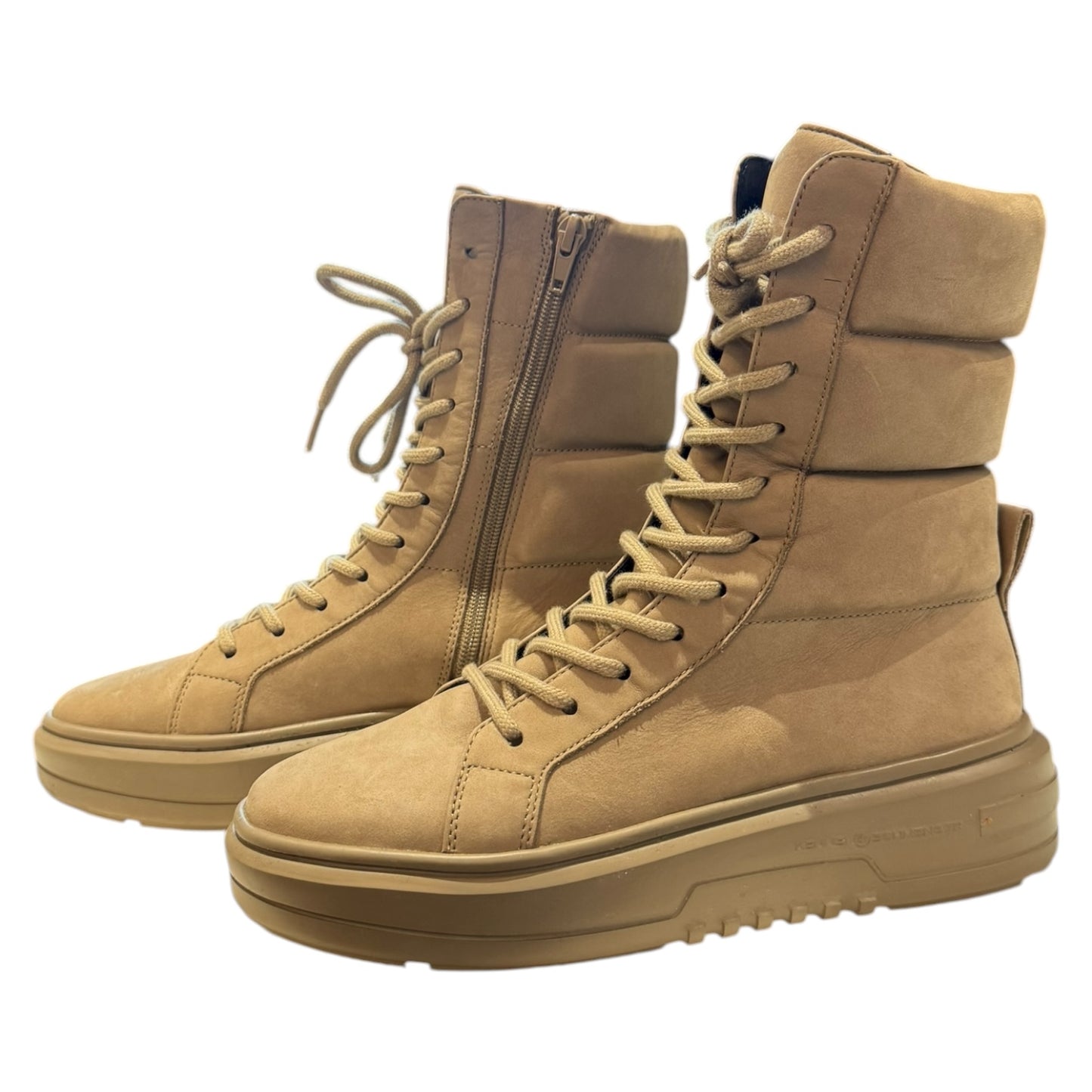 Kennel and Schmenger Taupe Suede Lace Up Boots - 37.5 / 4.5