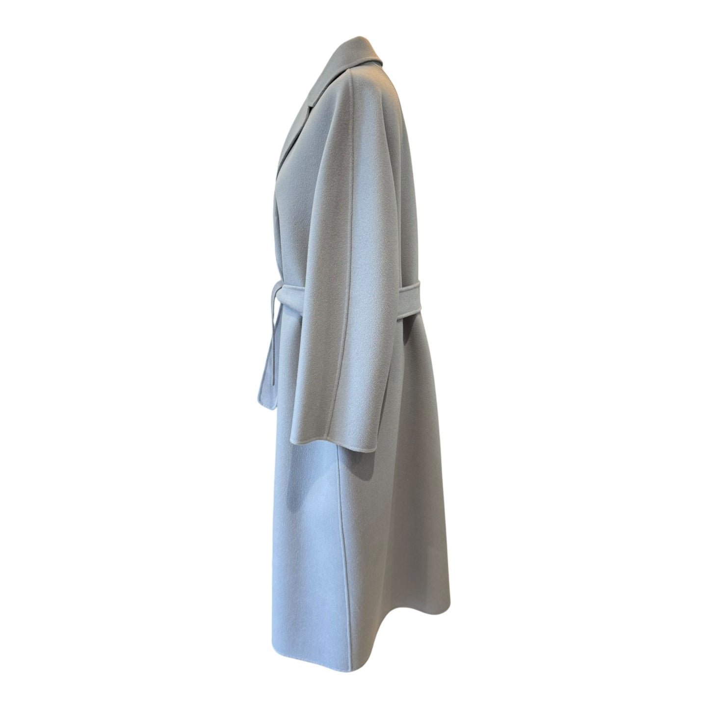 S Max Mara Messi Coat in Blue Grey - 12