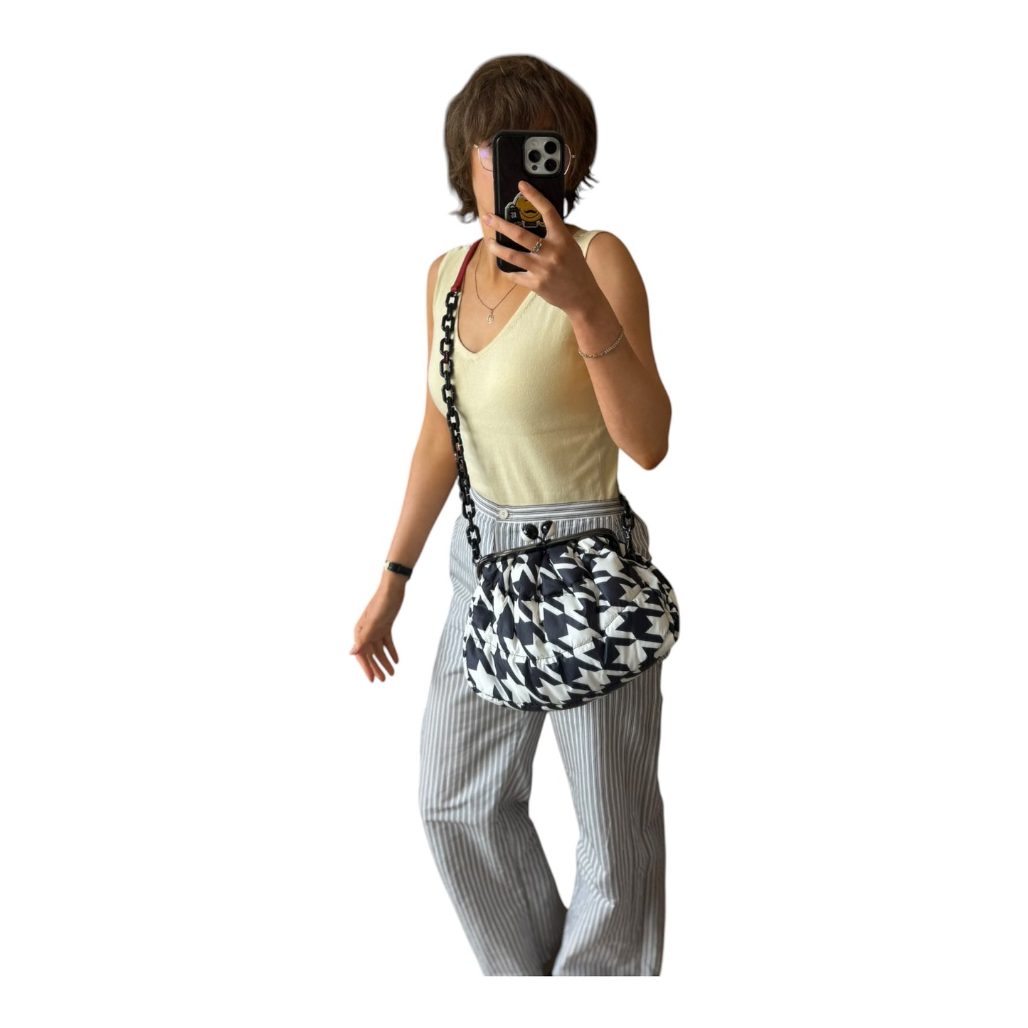 Weekend Max Mara Pasticcino Houndstooth Bag