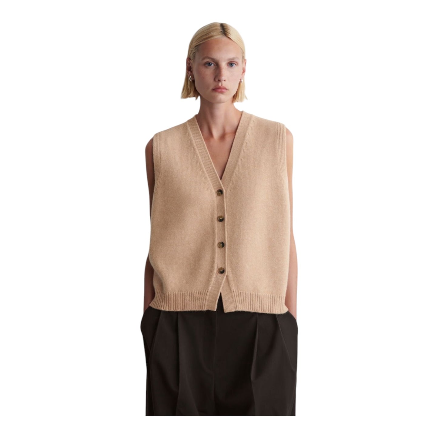 COS Knitted Cashmere Blend Vest - 10/12