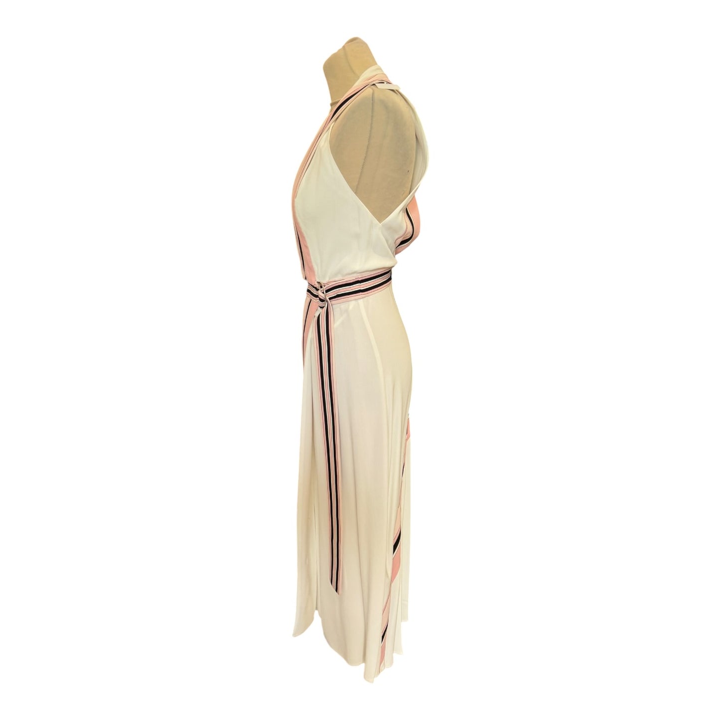 Reiss Iris Striped Halter Midi Dress - 4/6