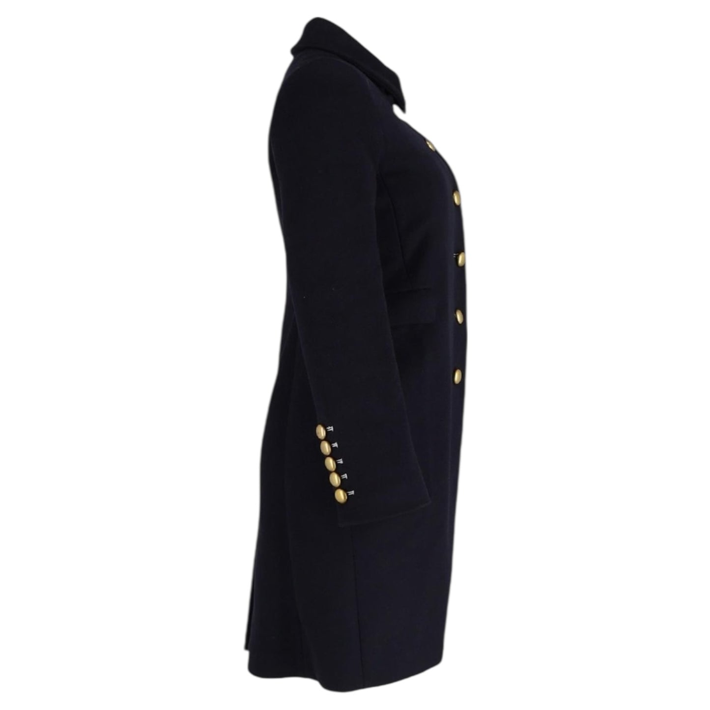 Marc Jacobs Navy Virgin Wool Coat - 10