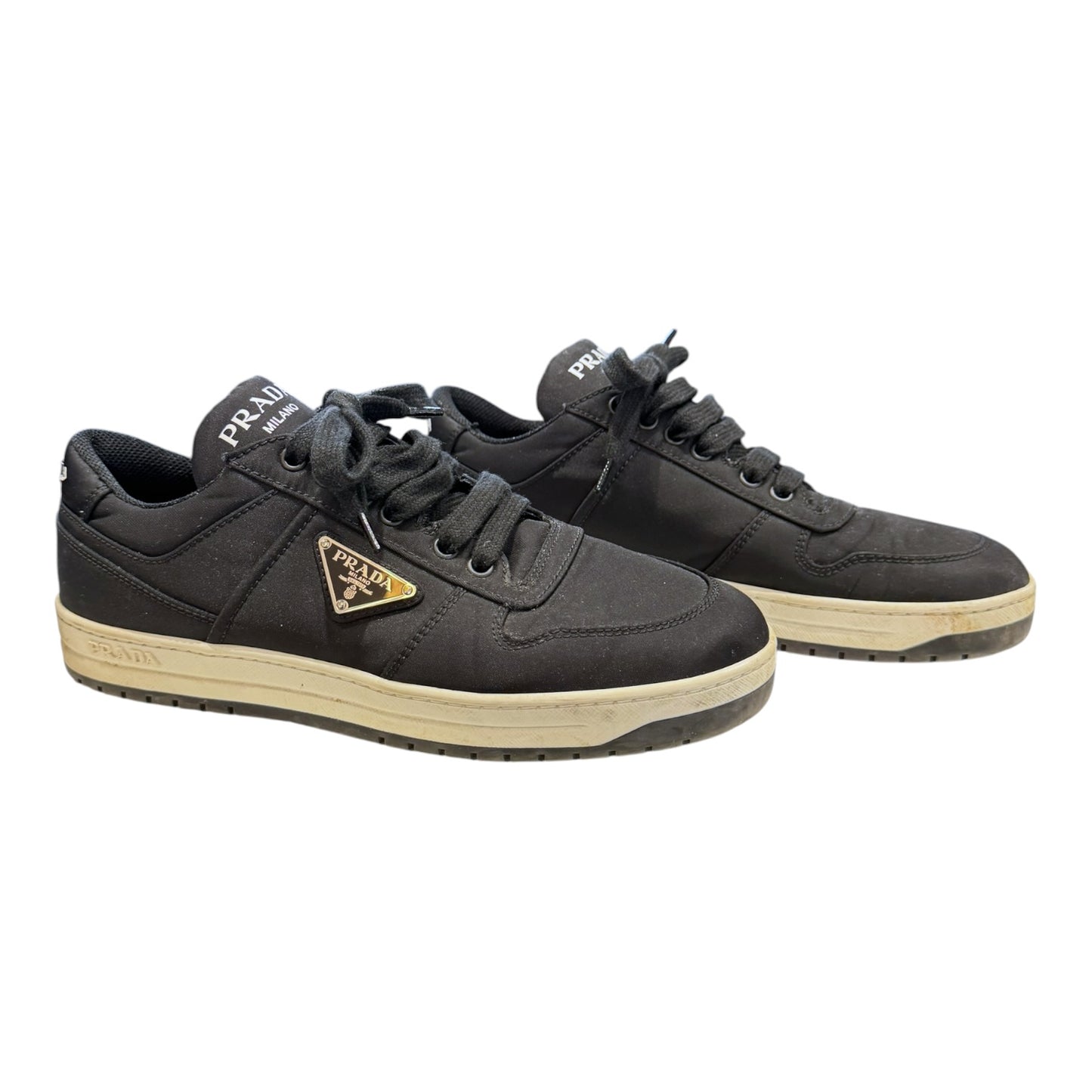 Prada Re-Nylon Black Low Top Sneaker - 39/6