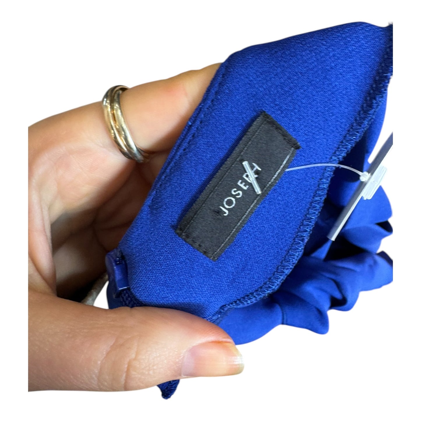 Joseph Noon Tie Neck Blouse in Cobalt - 10
