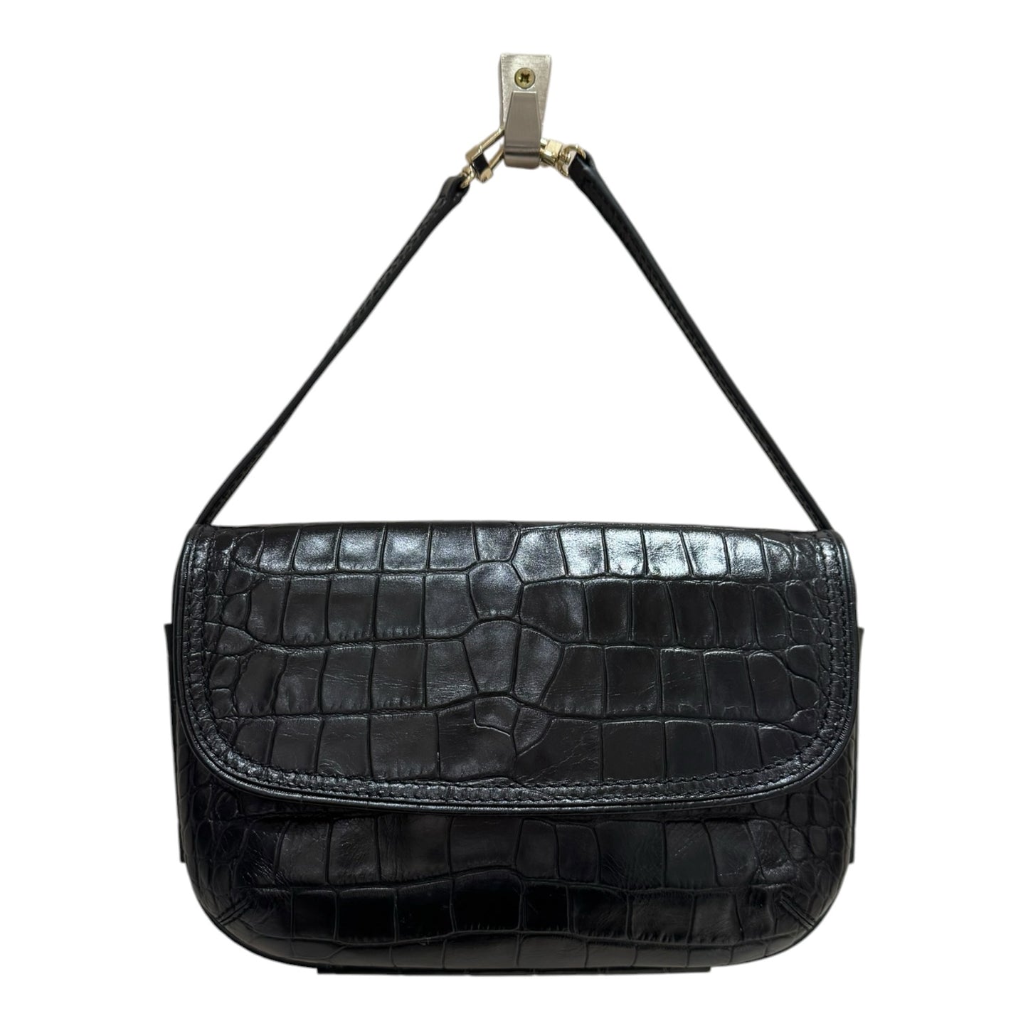 Weekend Max Mara Black Croc Crossbody Bag