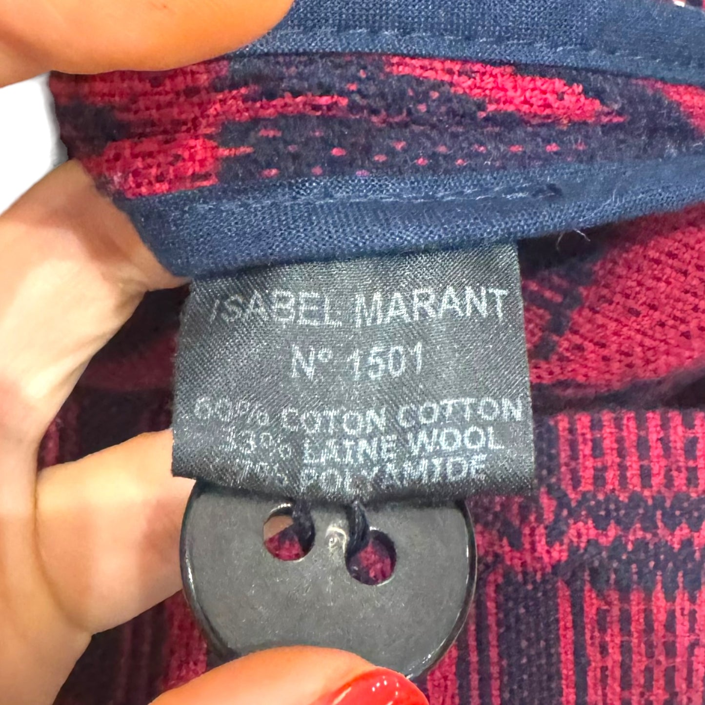 Isabel Marant Maroon and Navy Jacket - 12