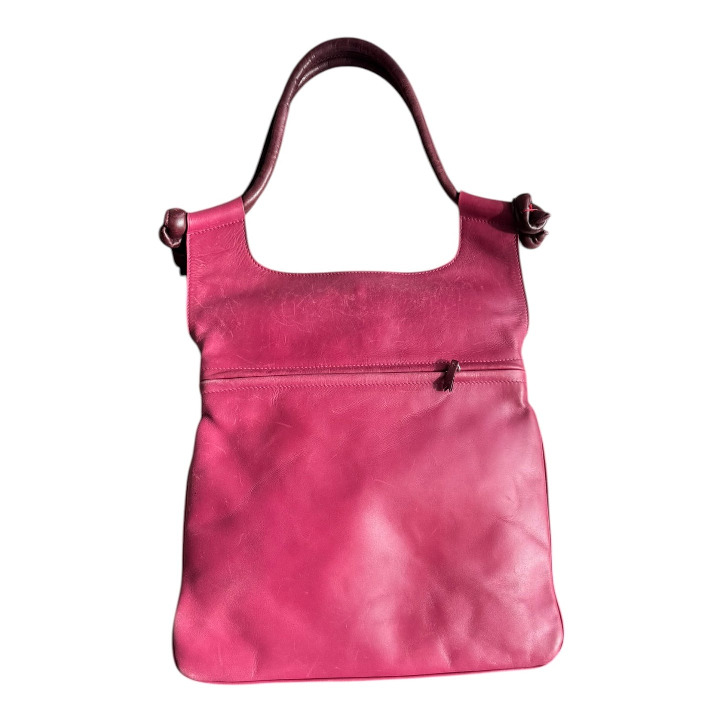 Mulberry Dark Pink Saddle Bag