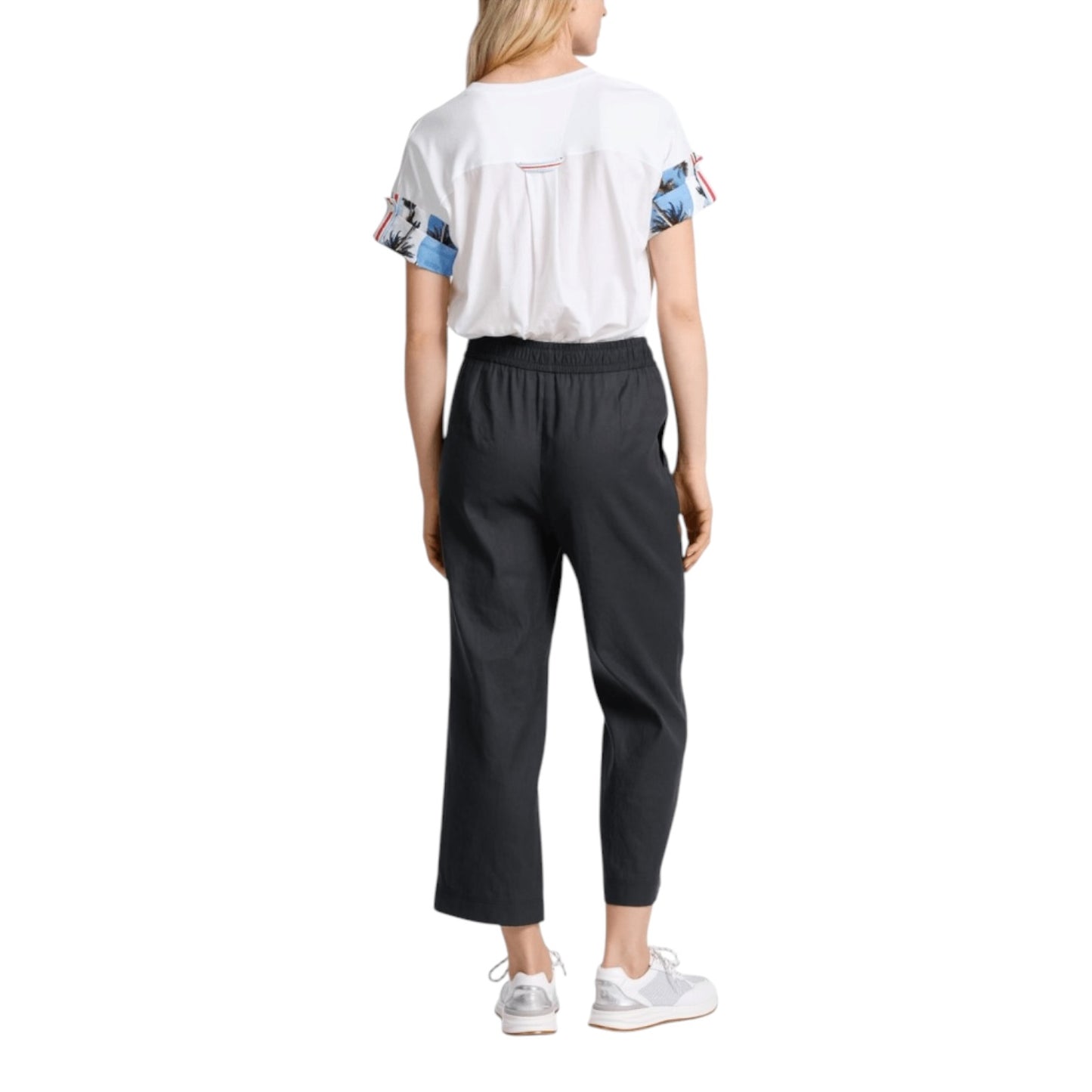 Marc Cain Sports Midnight Blue Wusu Linen Trousers - 10/12