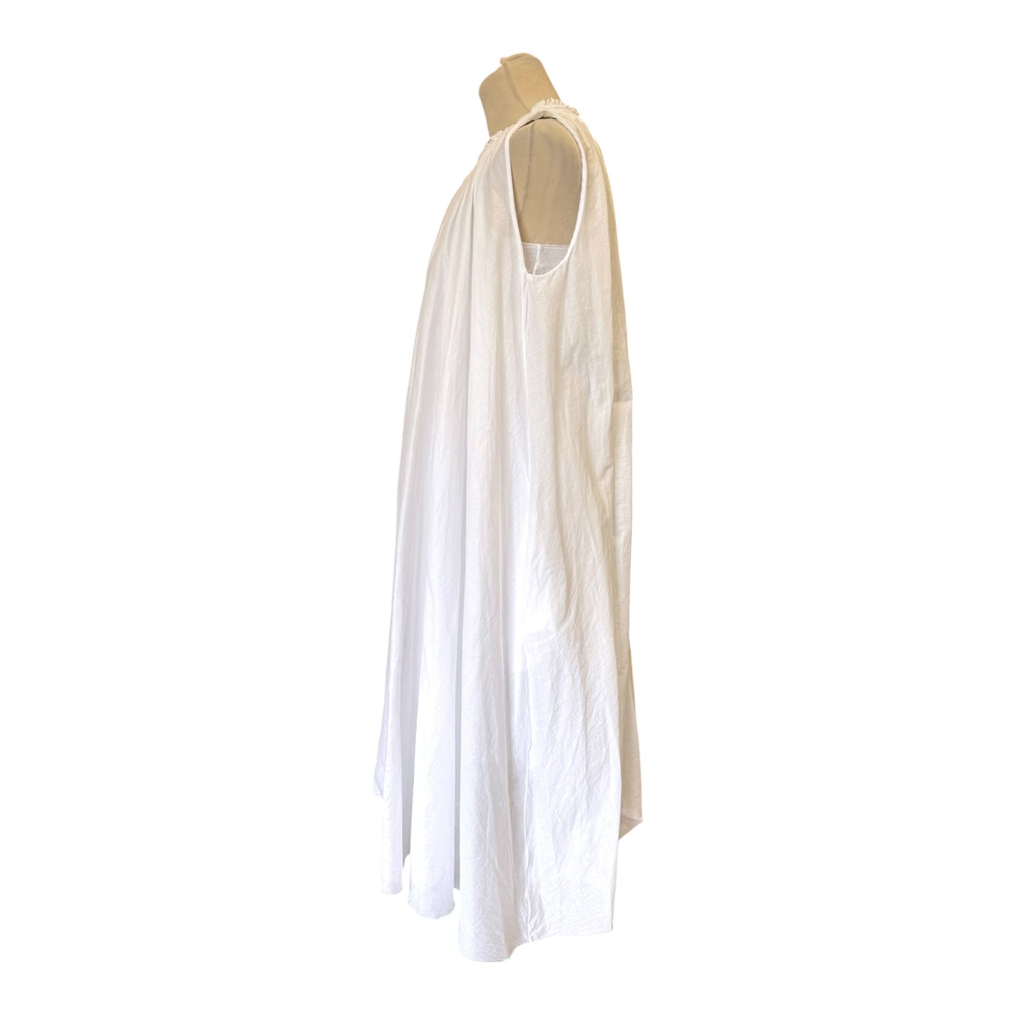 Marni White Sleeveless Maxi Dress - 10