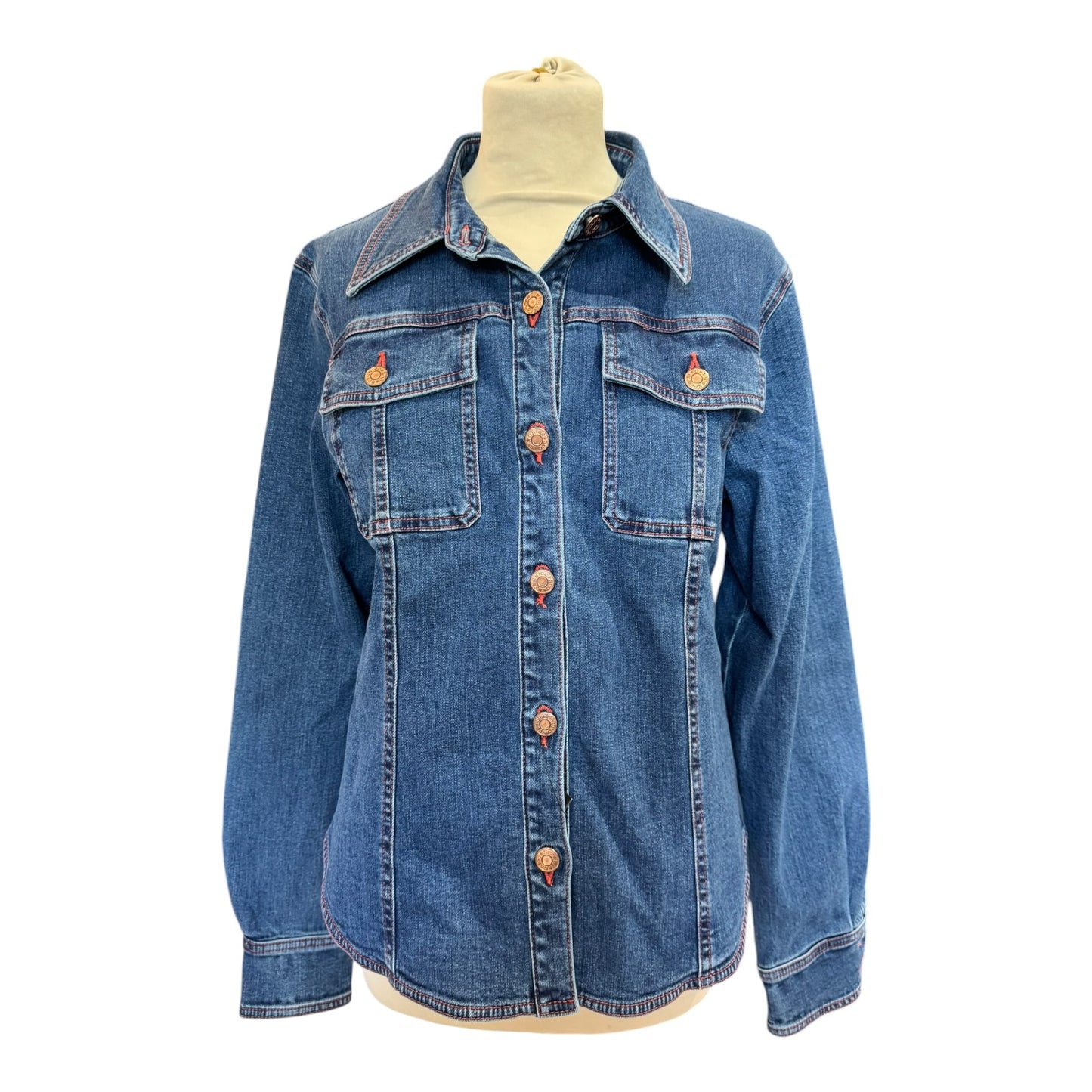 See By Chloe Dark Denim Jacket - 12 - NEW