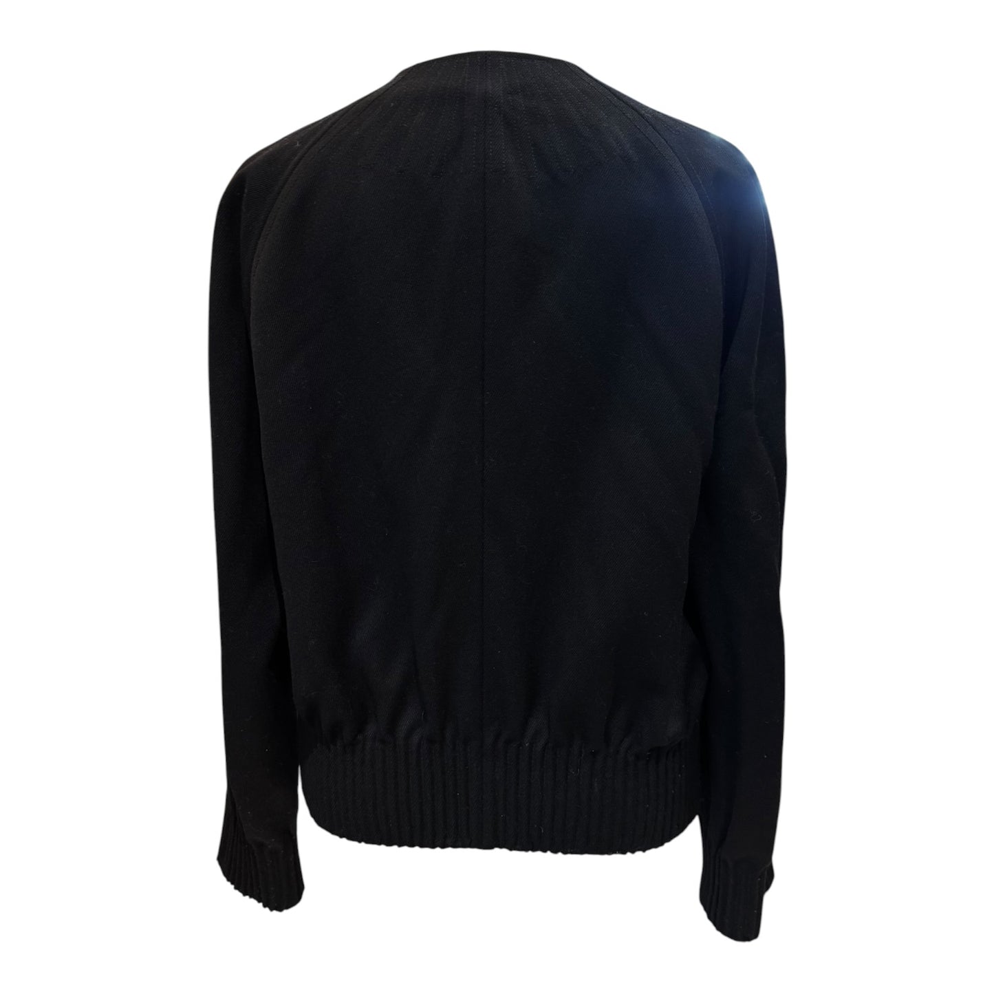 Allegri Black Wool Bomber Jacket - 10