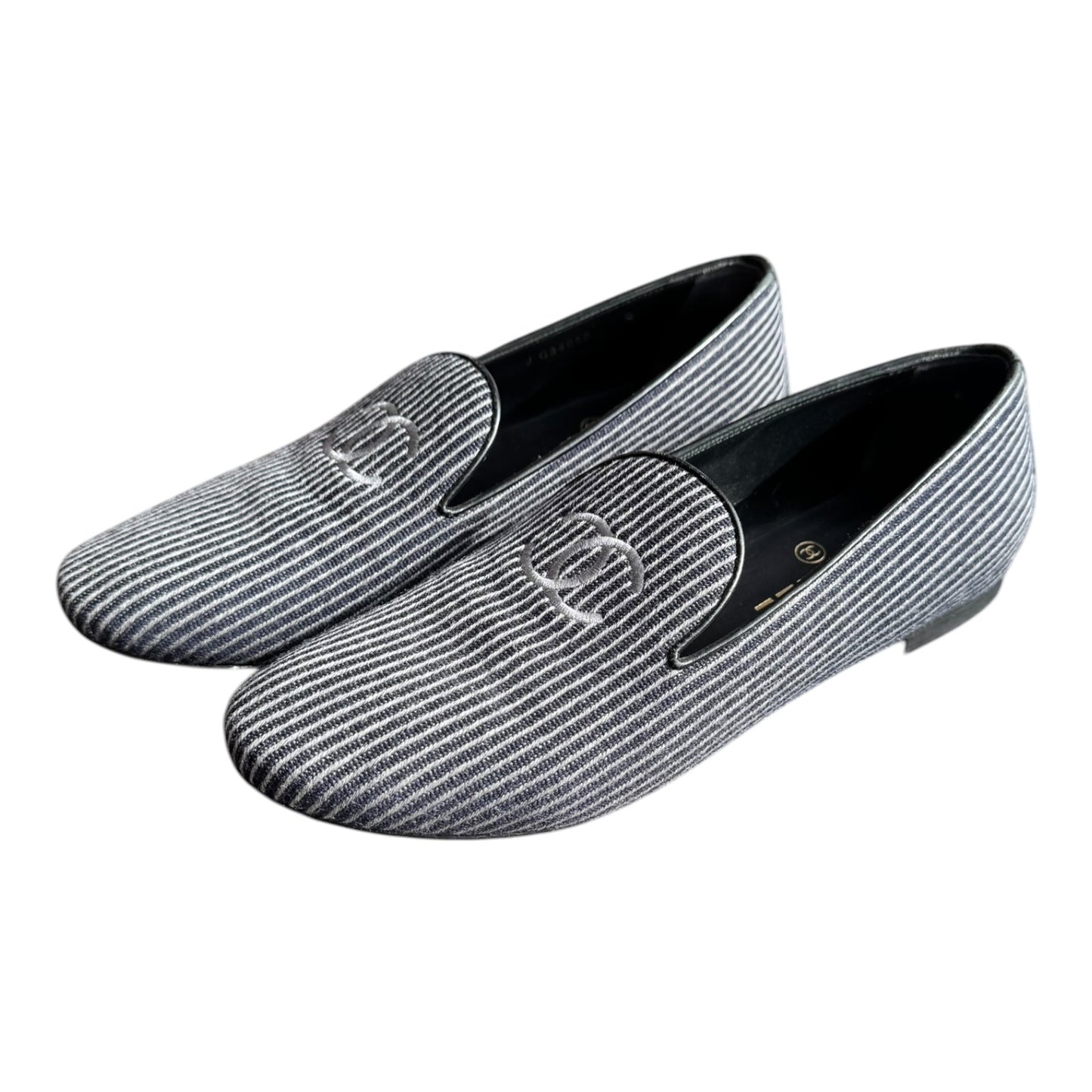 Chanel Navy Loafers - 38.5 / 5.5